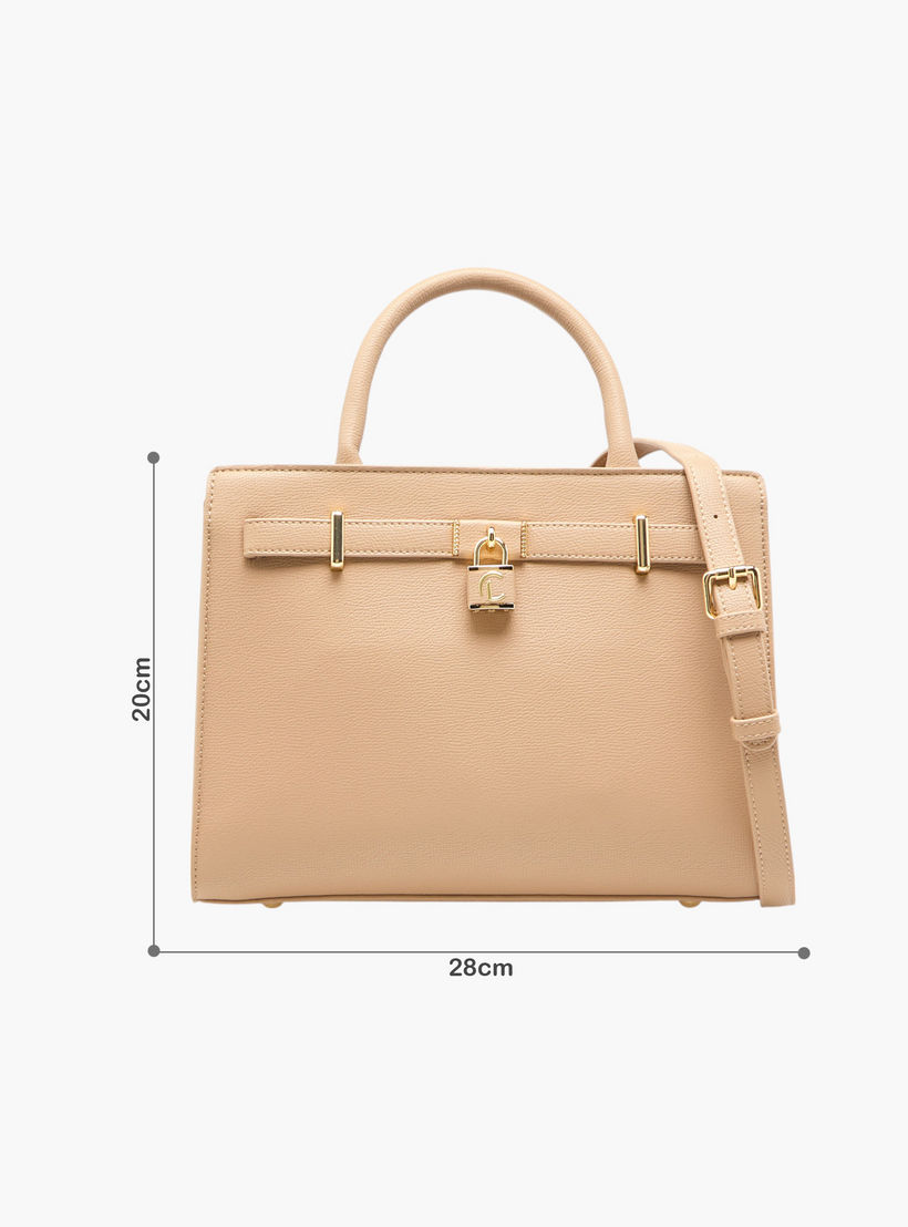 شنطة توتي سادة بمقبض مزدوج وحزام قابل للفصل من لو كونفورت-women-bagsandwallets-handbags-image-2
