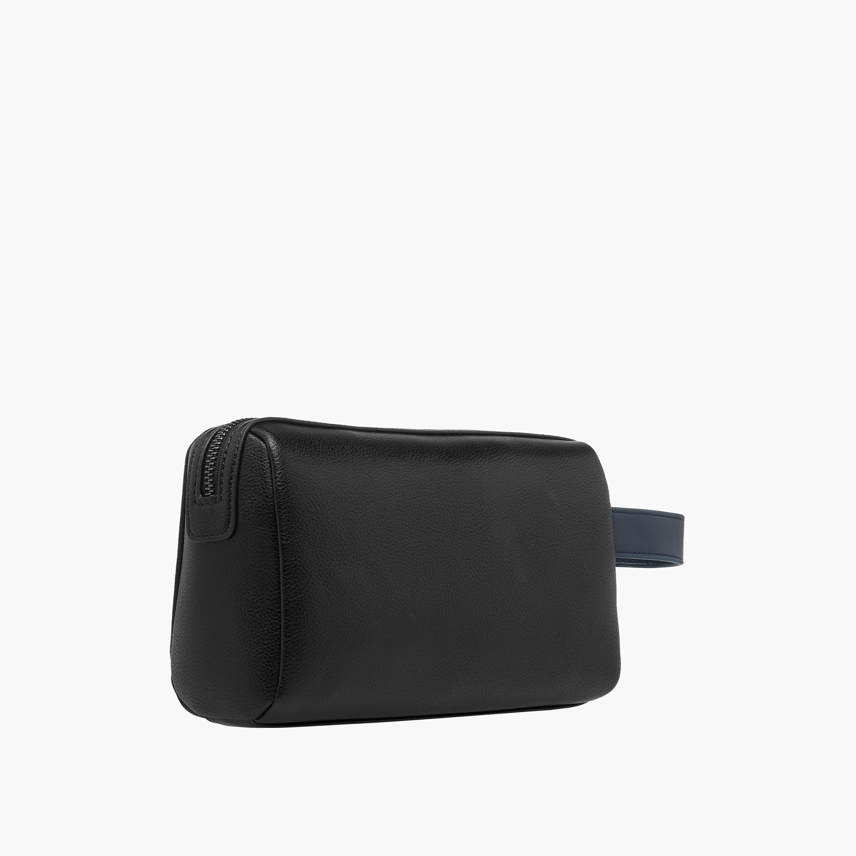 Duchini Striped Pouch with Zip Closure-men-bags-image-3