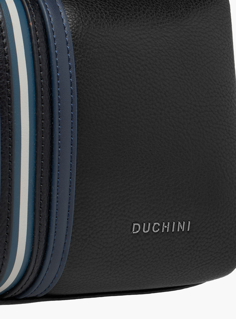 Duchini Striped Pouch with Zip Closure-men-bags-image-5