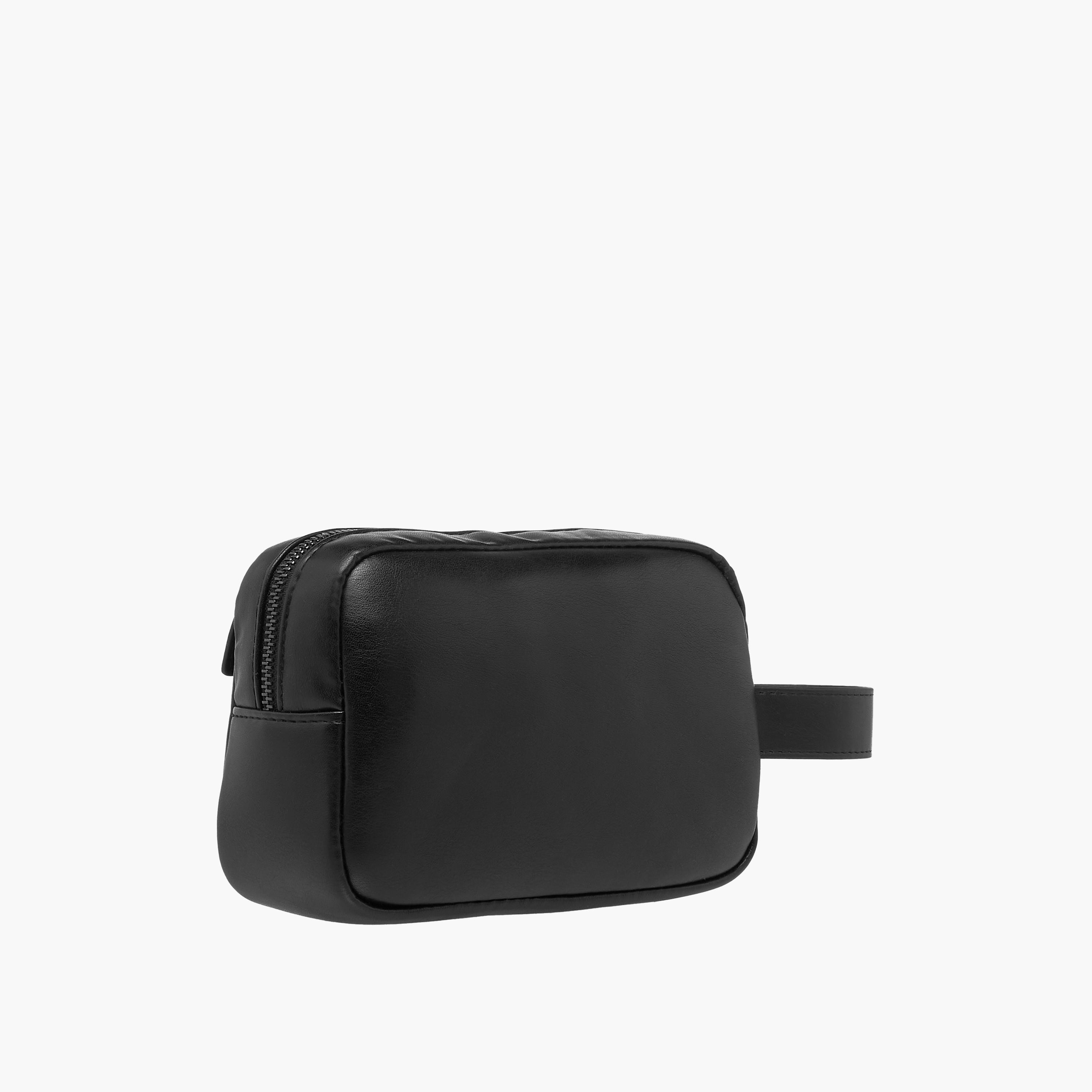 Duchini Solid Pouch with Zip Closure-men-bags-image-3