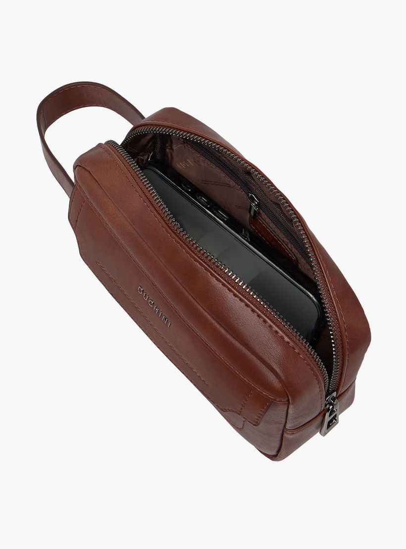 Duchini Solid Pouch with Zip Closure-men-bags-image-8