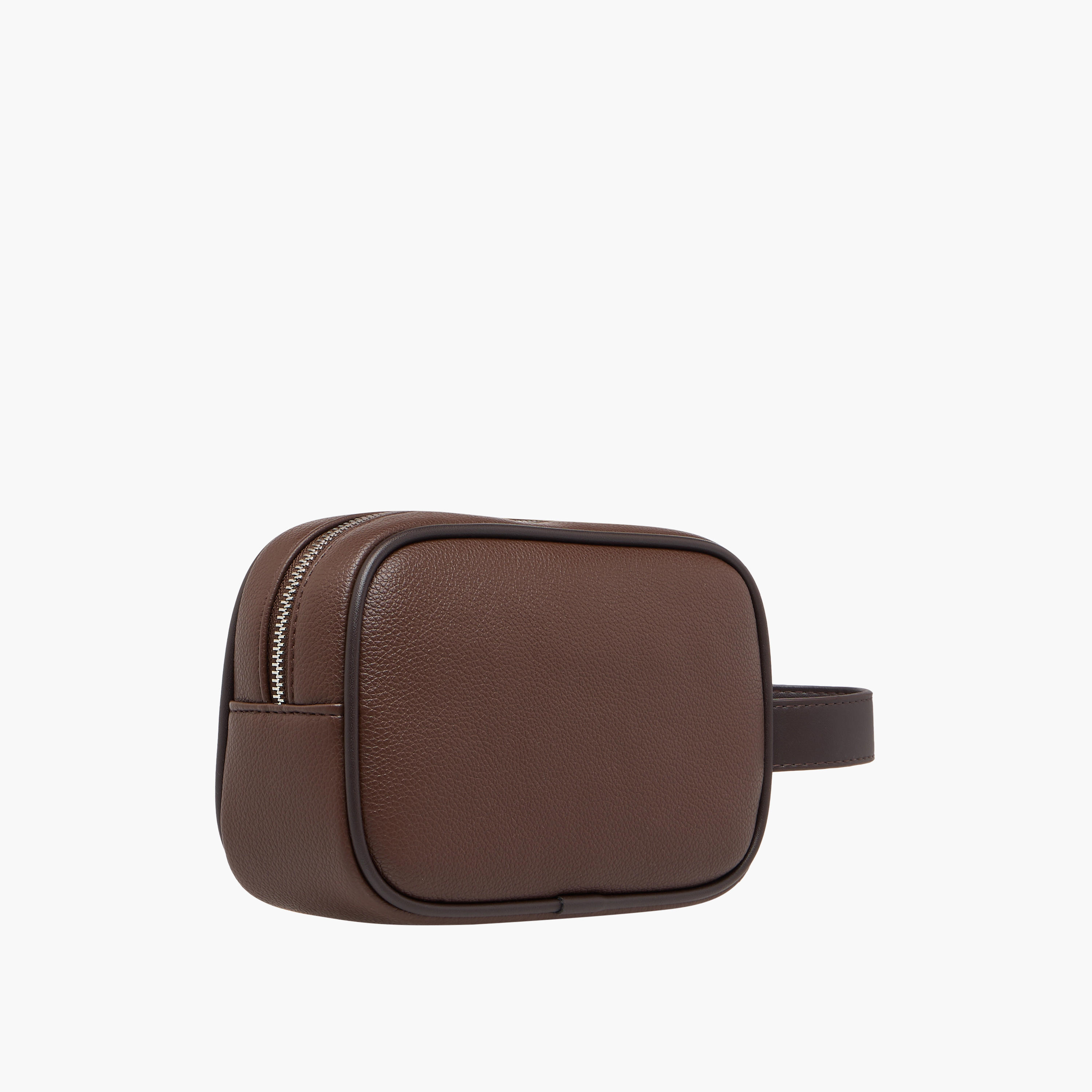 Duchini Panelled Pouch with Zip Closure-men-bags-image-3