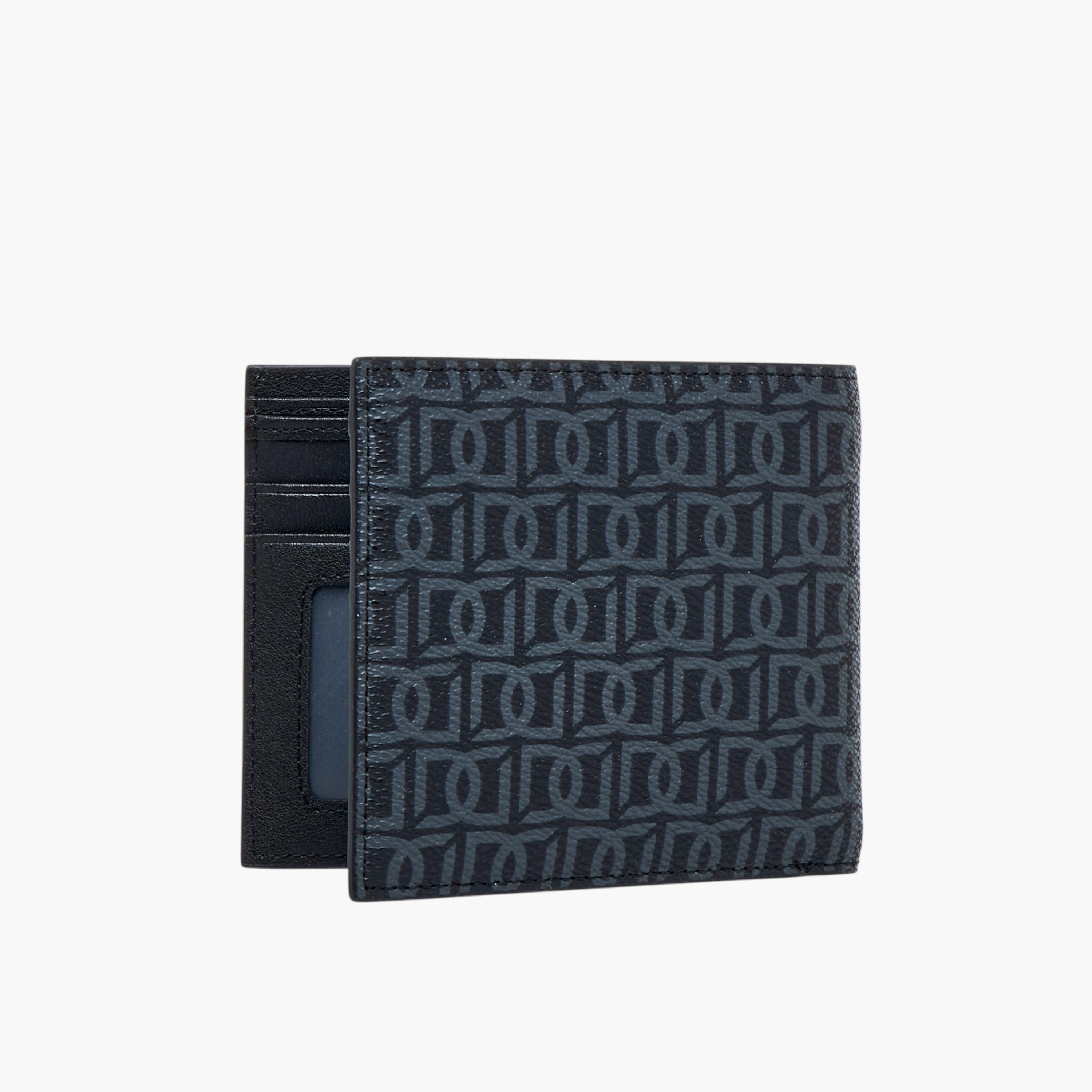 Duchini Monogram Print Bi-Fold Wallet-men-beltsandwallets-wallets-image-2
