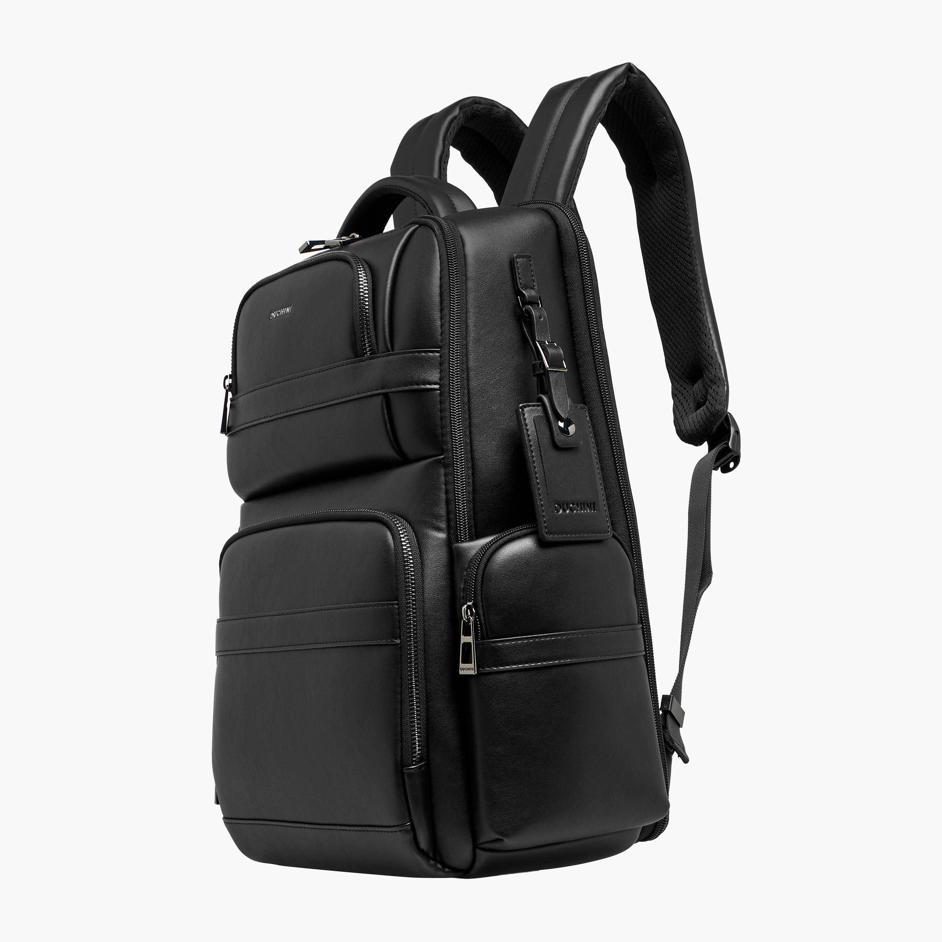Duchini Solid Backpack with Adjustable Straps and Zip Closure - 31x43x17 cm-men-bags-image-2