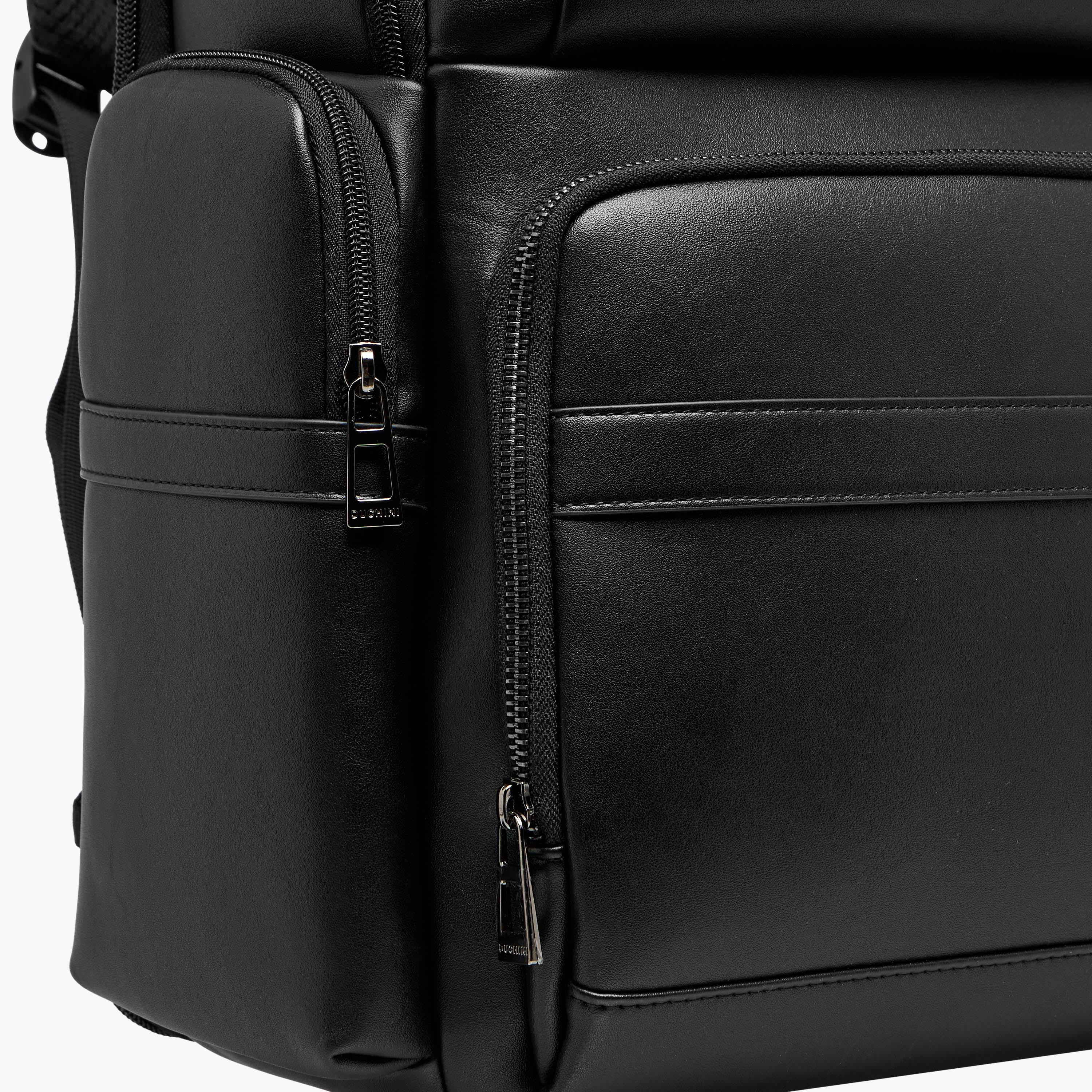 Duchini Solid Backpack with Adjustable Straps and Zip Closure - 31x43x17 cm-men-bags-image-6