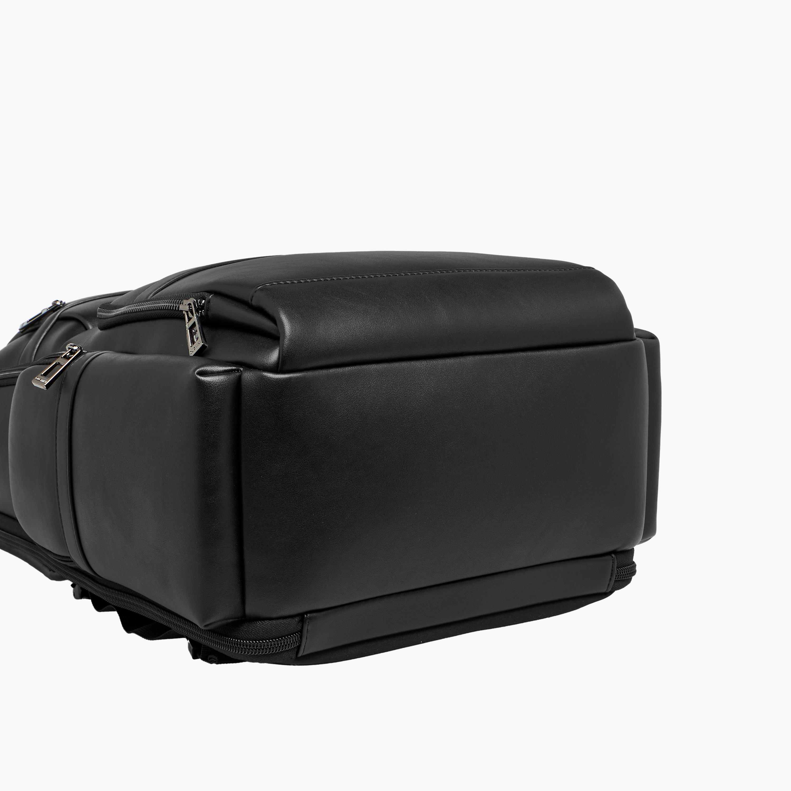 Duchini Solid Backpack with Adjustable Straps and Zip Closure - 31x43x17 cm-men-bags-image-7