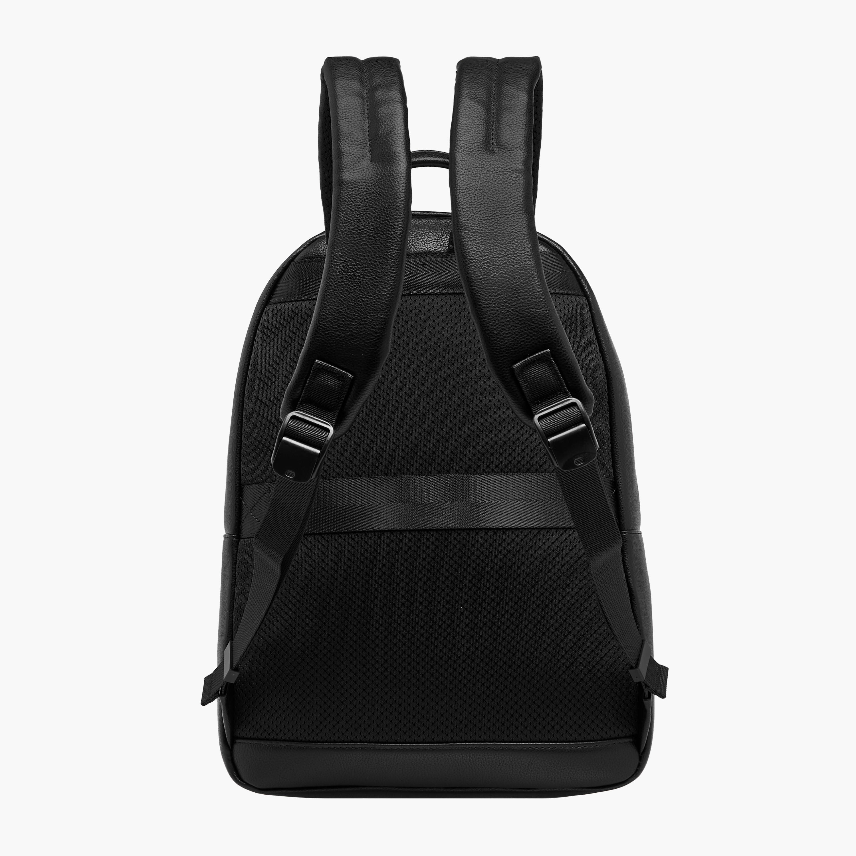 Duchini Striped Backpack with Zip Closure - 31x17x43 cm-men-bags-image-4