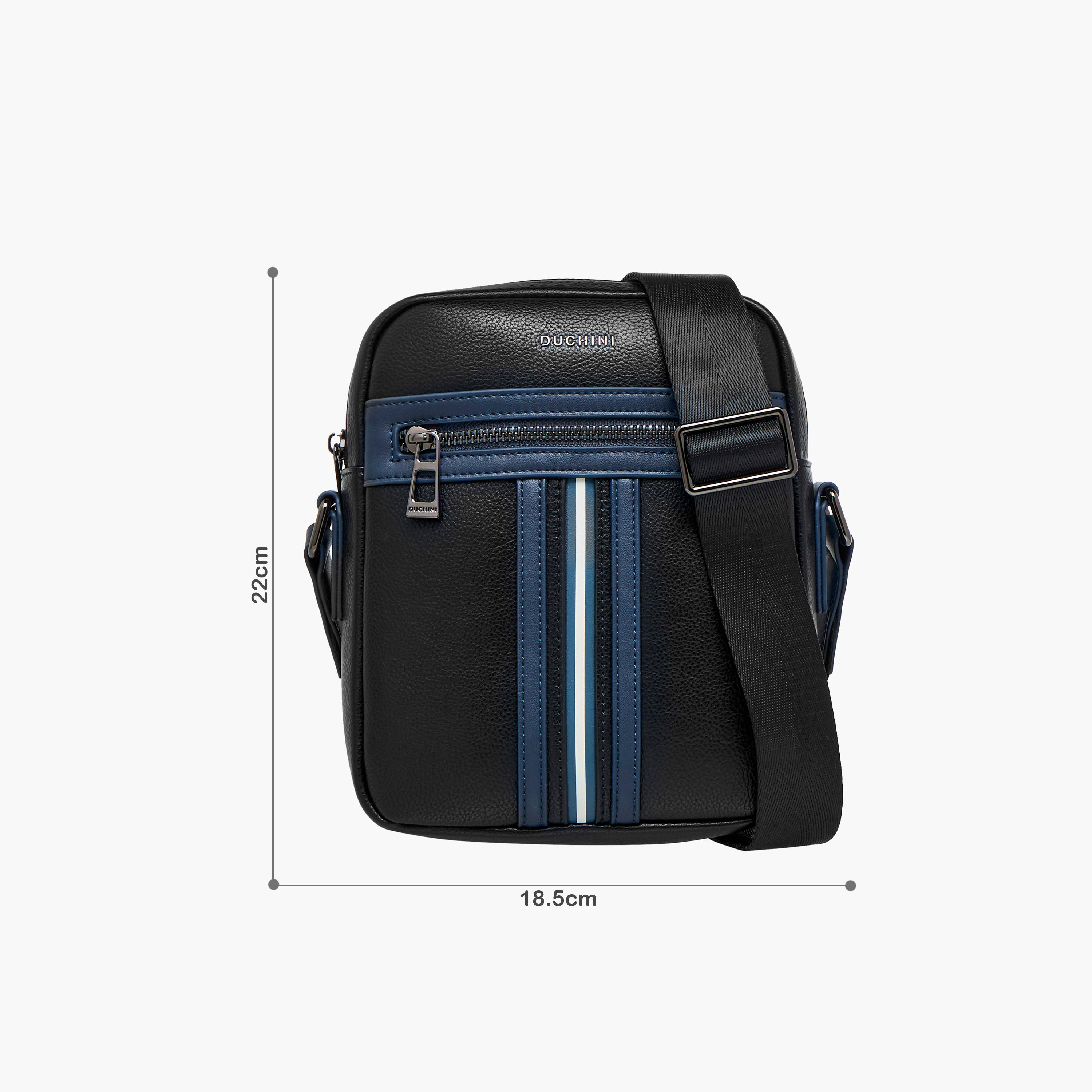 شنطة كروس بودي مقلمة بحزام قابل للتعديل من دوتشيني-men-bags-image-7