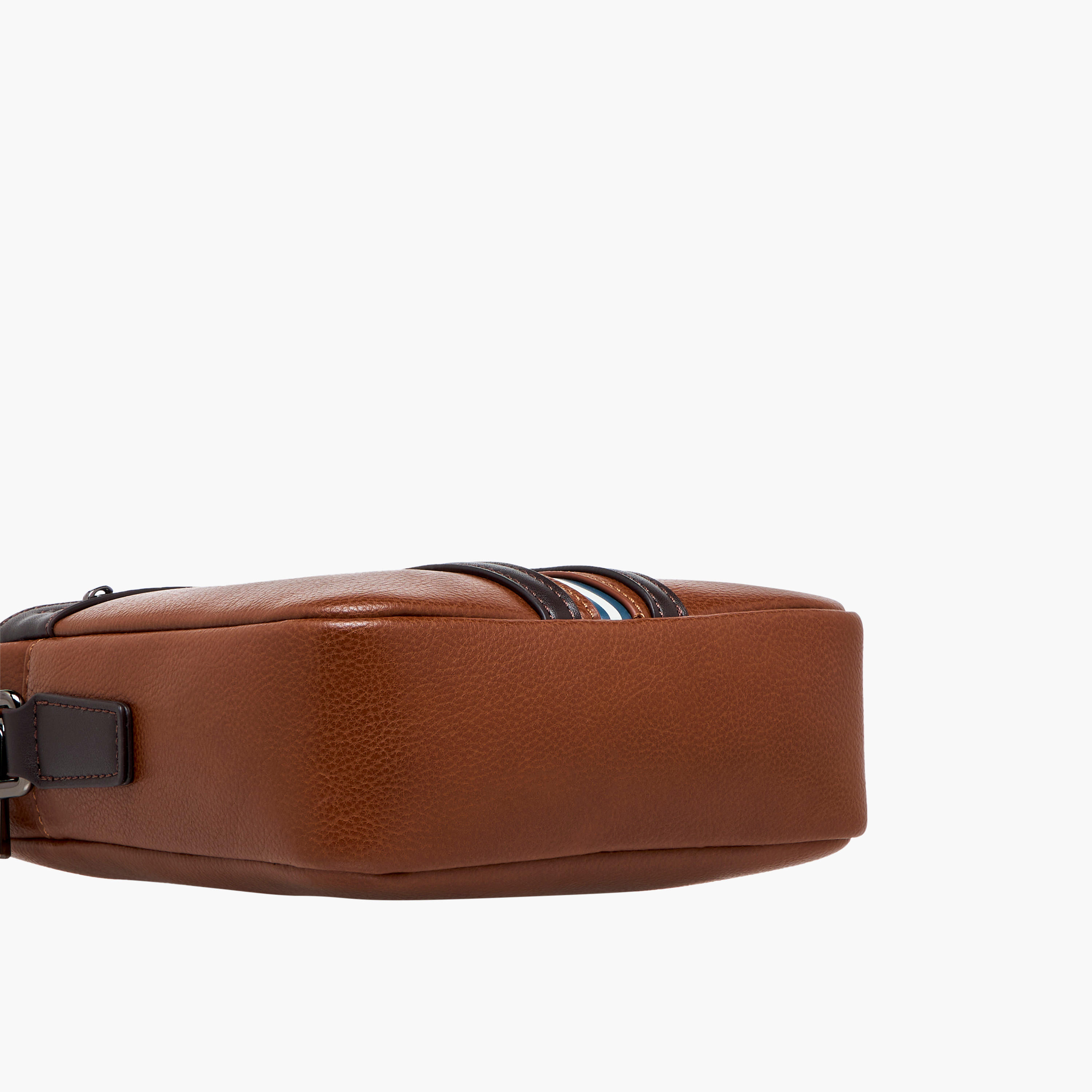 Duchini Striped Crossbody Bag with Adjustable Strap-men-bags-image-7