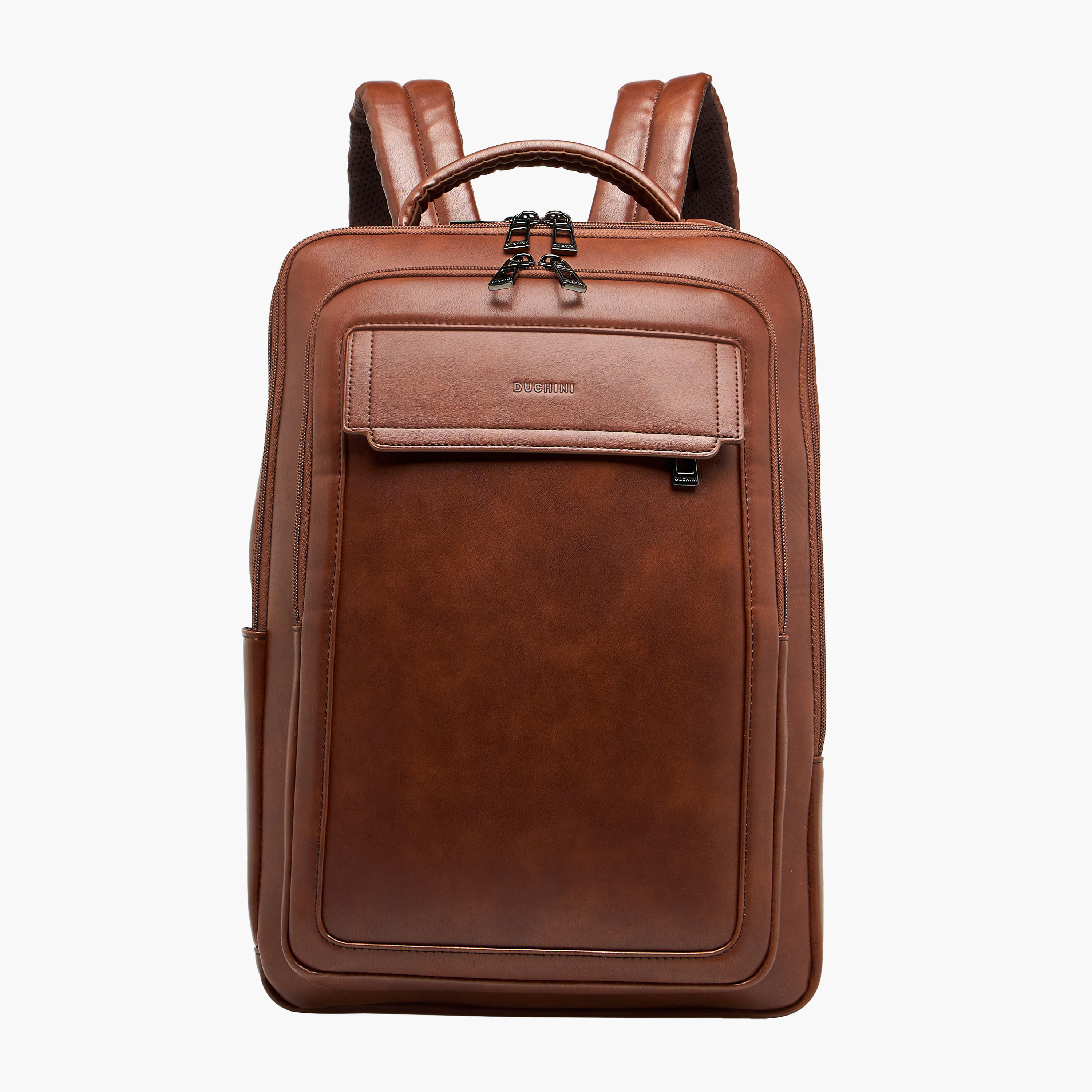 Duchini Solid Backpack with Top Handle and Zip Closure - 31x17x43 cm-men-bags-image-1
