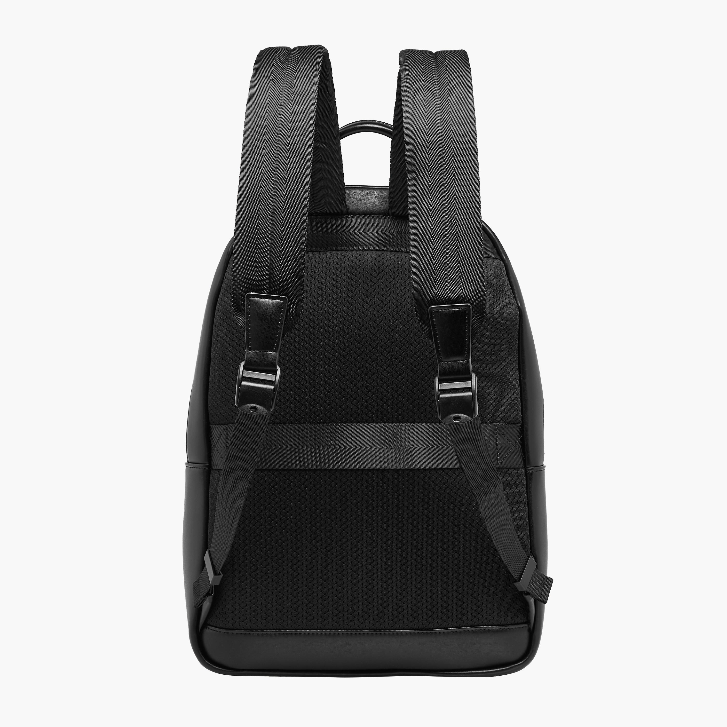 Duchini Solid Backpack with Adjustable Straps and Zip Closure - 31x17x43 cm-men-bags-image-4