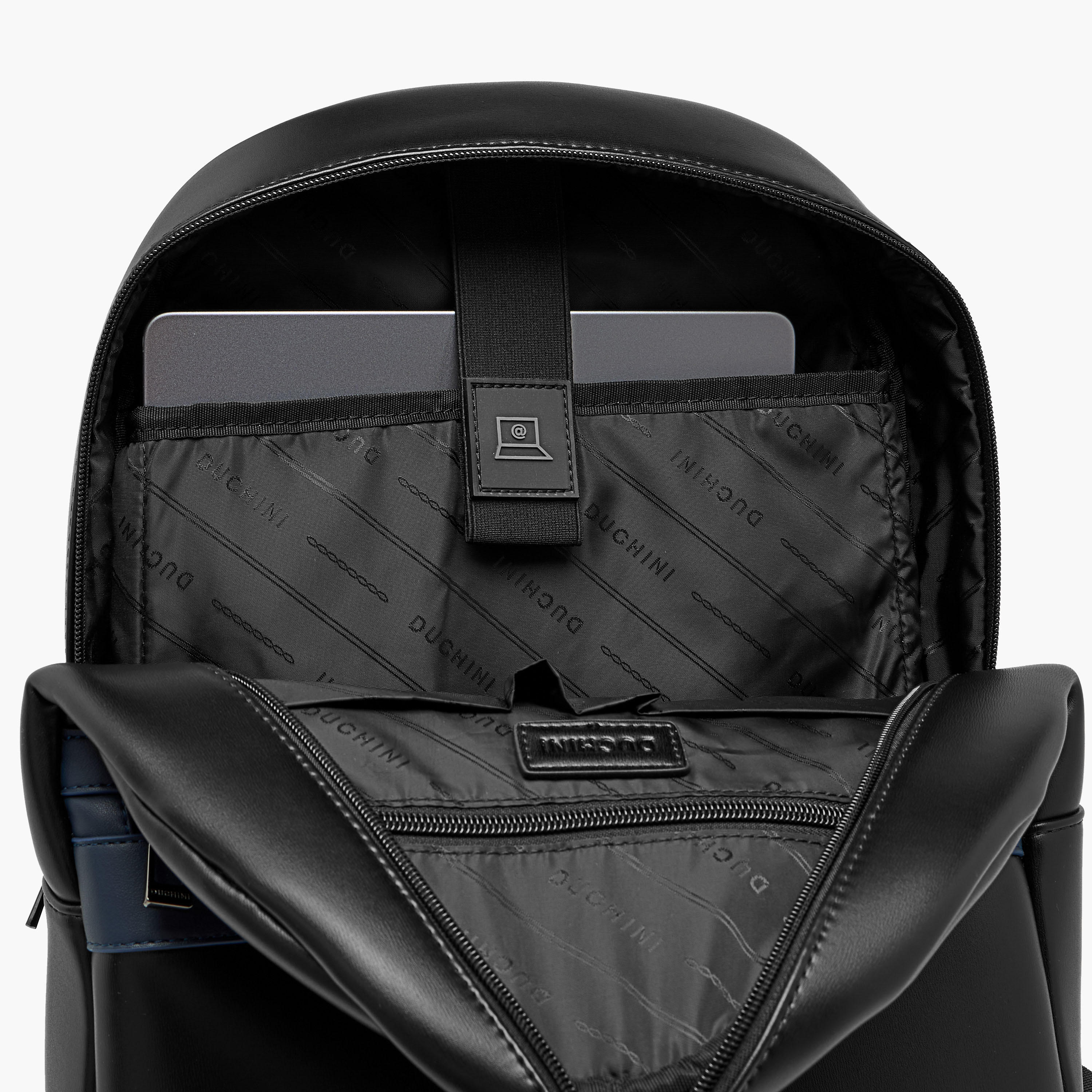 Duchini Solid Backpack with Adjustable Straps and Zip Closure - 31x17x43 cm-men-bags-image-8
