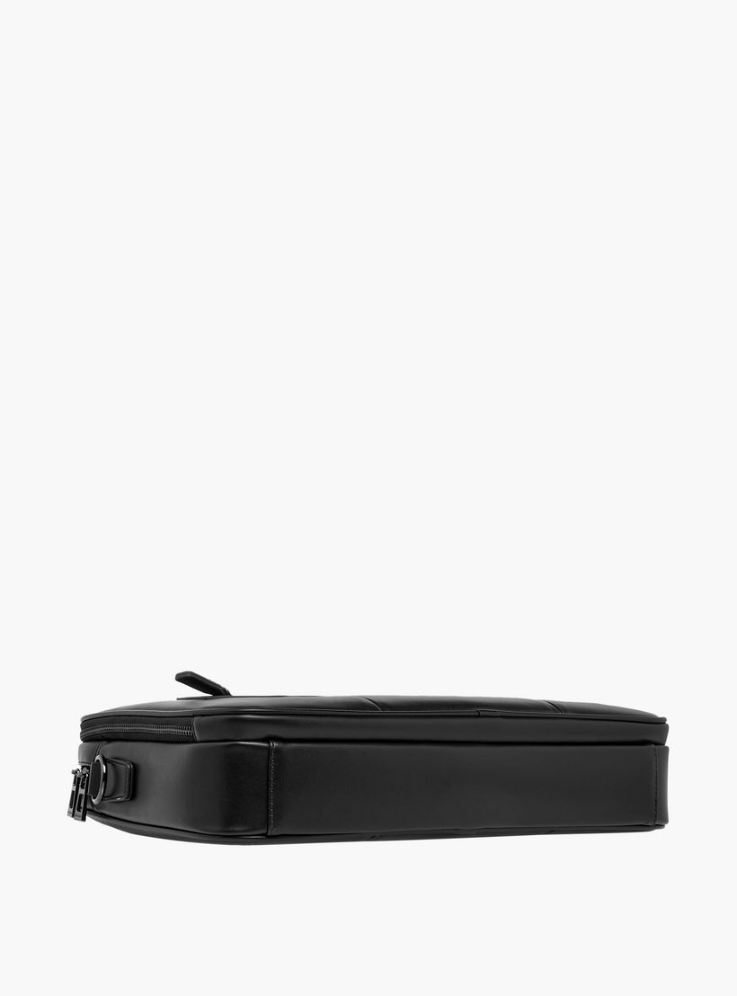 شنطة لابتوب سادة بحزام قابل للفصل وسحاب إغلاق من دوتشيني-men-bags-image-7