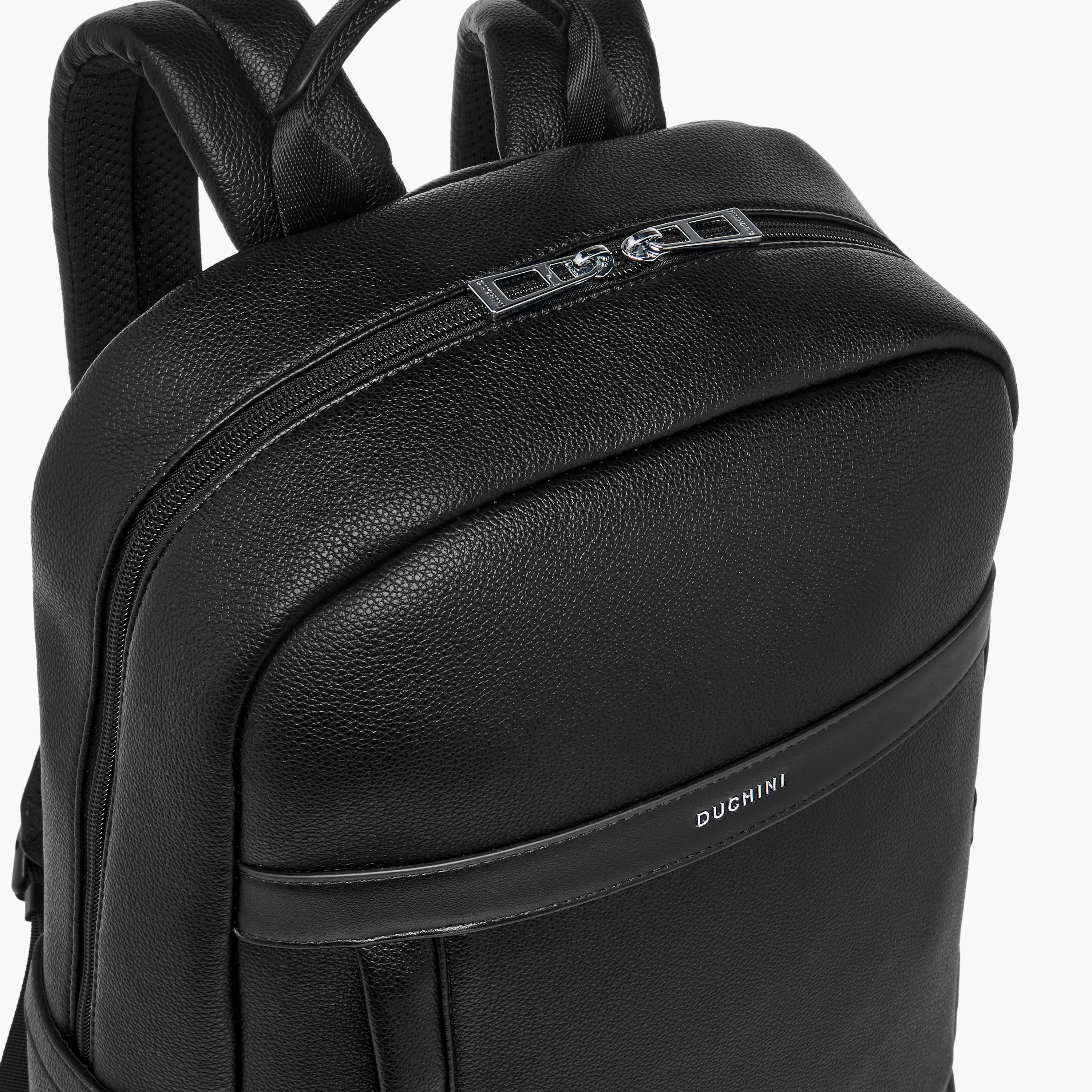 Duchini Solid Backpack with Adjustable Straps and Zip Closure - 31x17x43 cm-men-bags-image-5