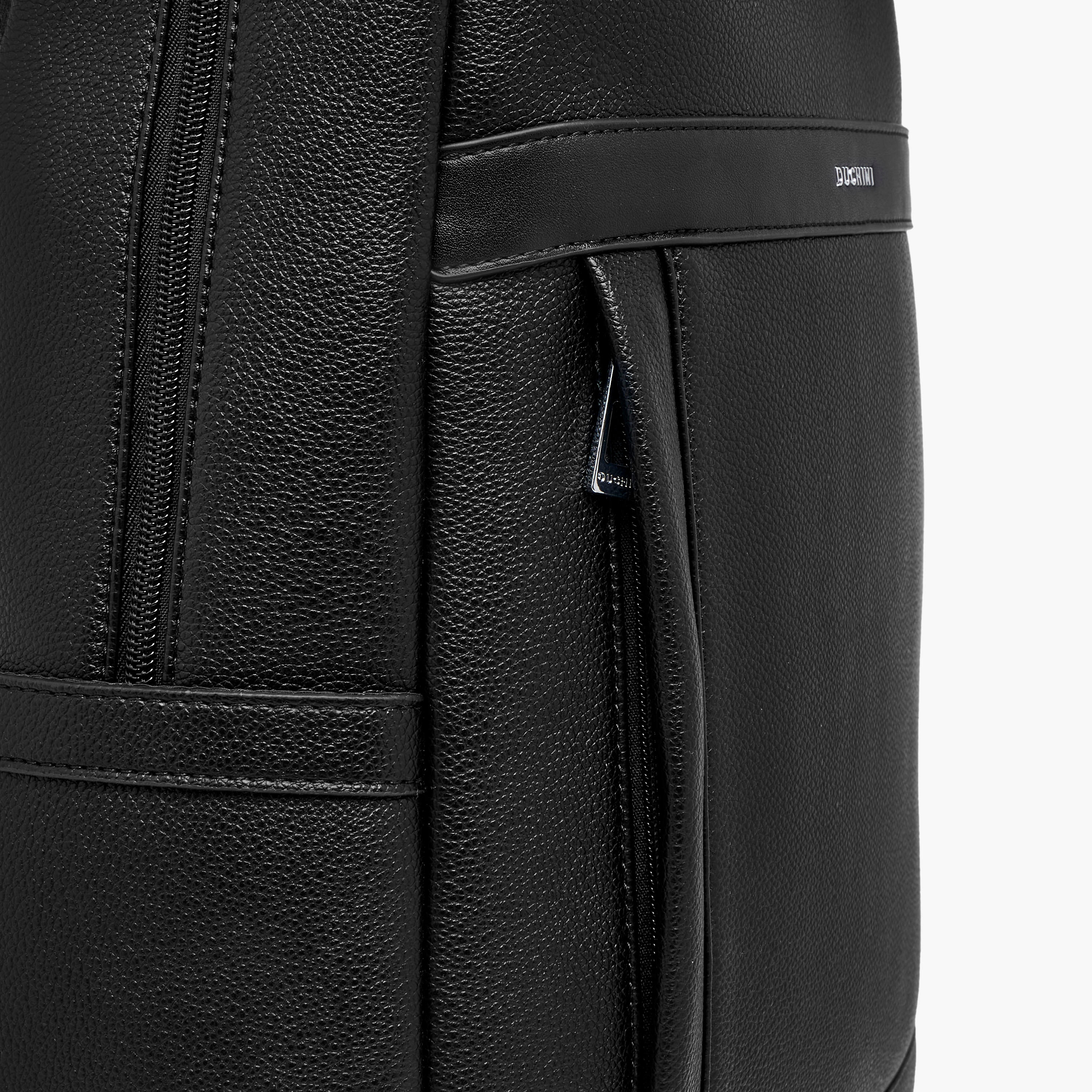 Duchini Solid Backpack with Adjustable Straps and Zip Closure - 31x17x43 cm-men-bags-image-7