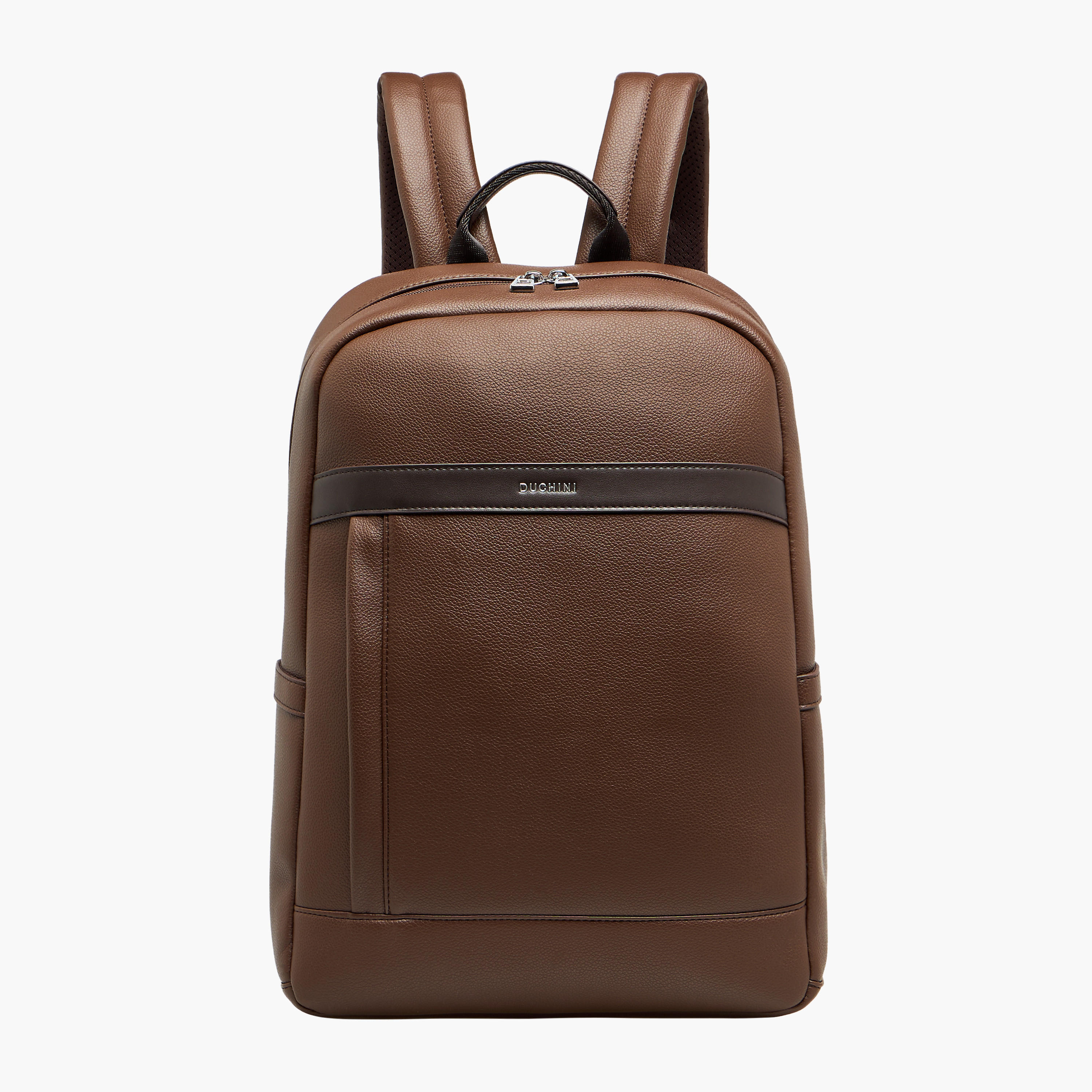 Duchini Solid Backpack with Adjustable Straps and Zip Closure - 31x17x43 cm-men-bags-image-1