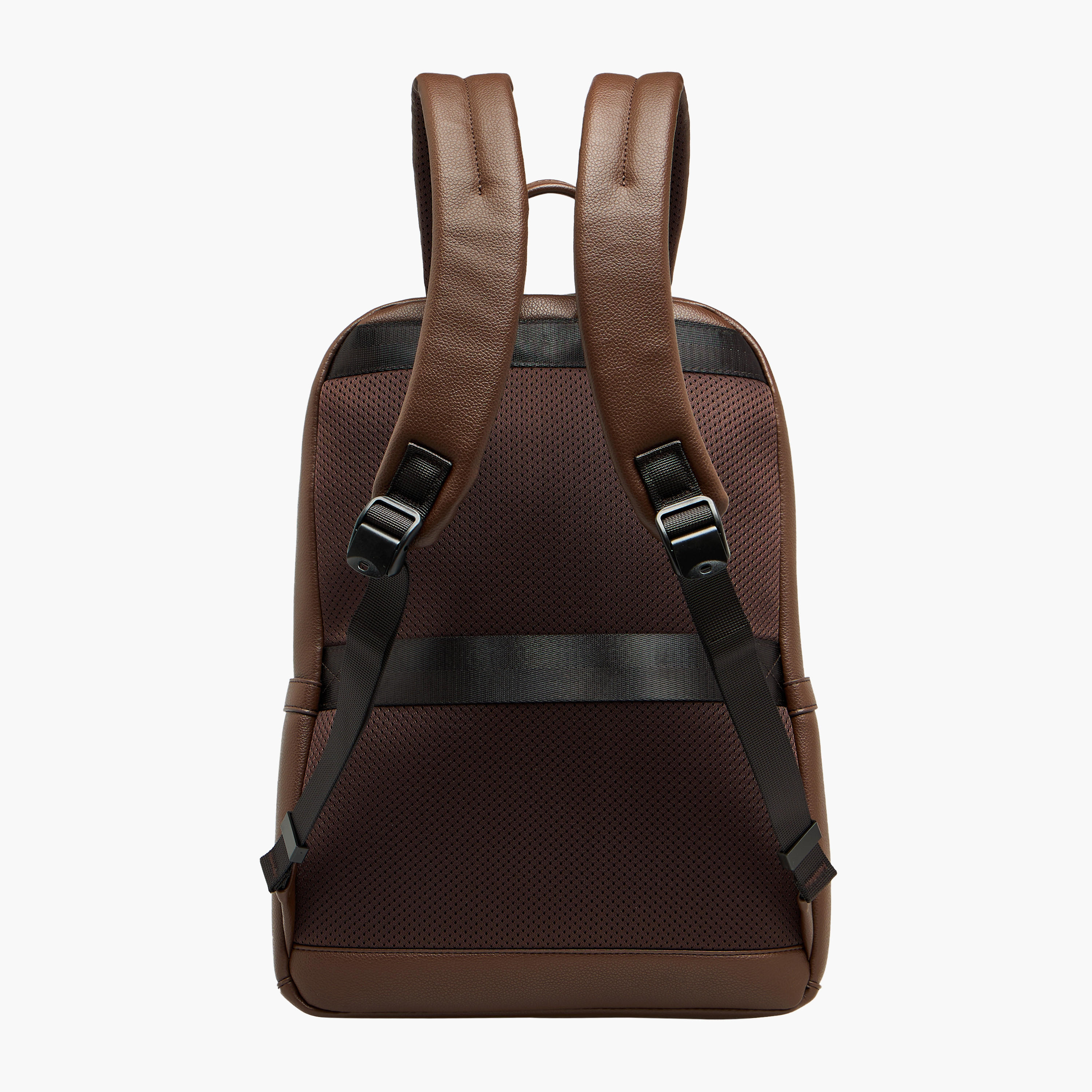 Duchini Solid Backpack with Adjustable Straps and Zip Closure - 31x17x43 cm-men-bags-image-4