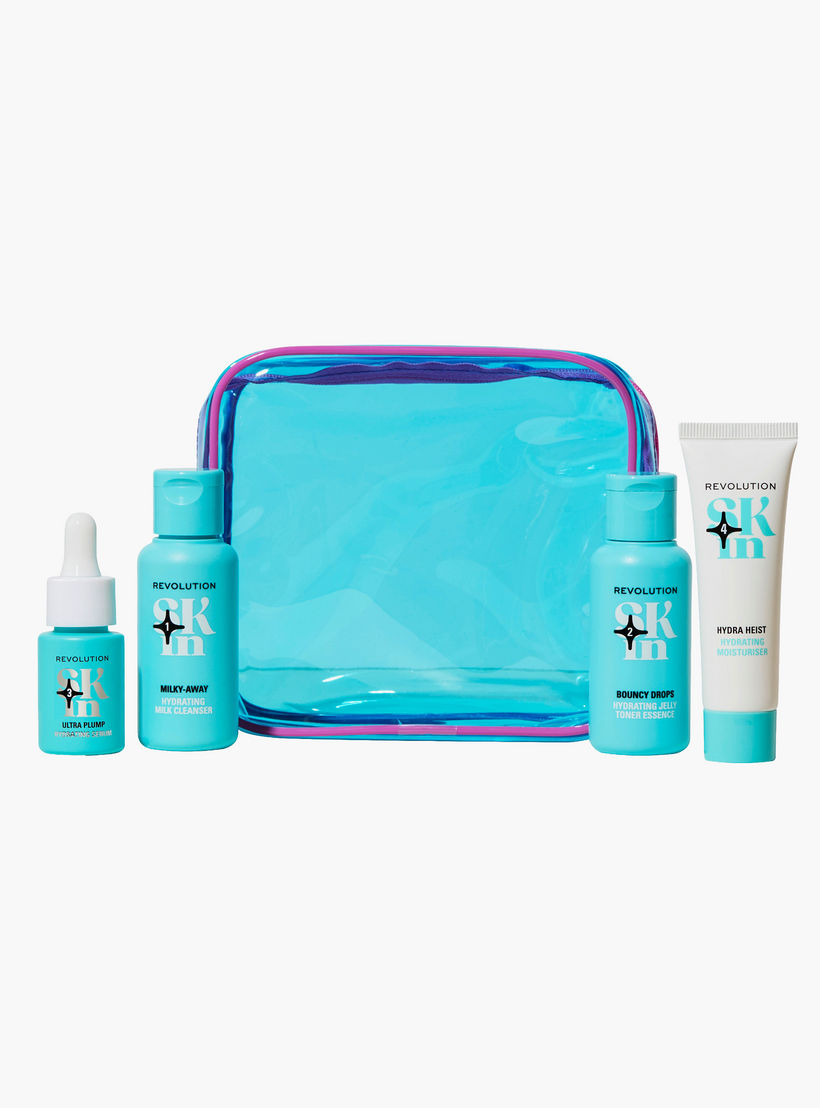 مجموعة ميك أب ريفوليوشن للعناية بالبشرة المرطبة للمبتدئين-beautyandpersonalcare-skin-kitsandcombos-travelkit-image-1