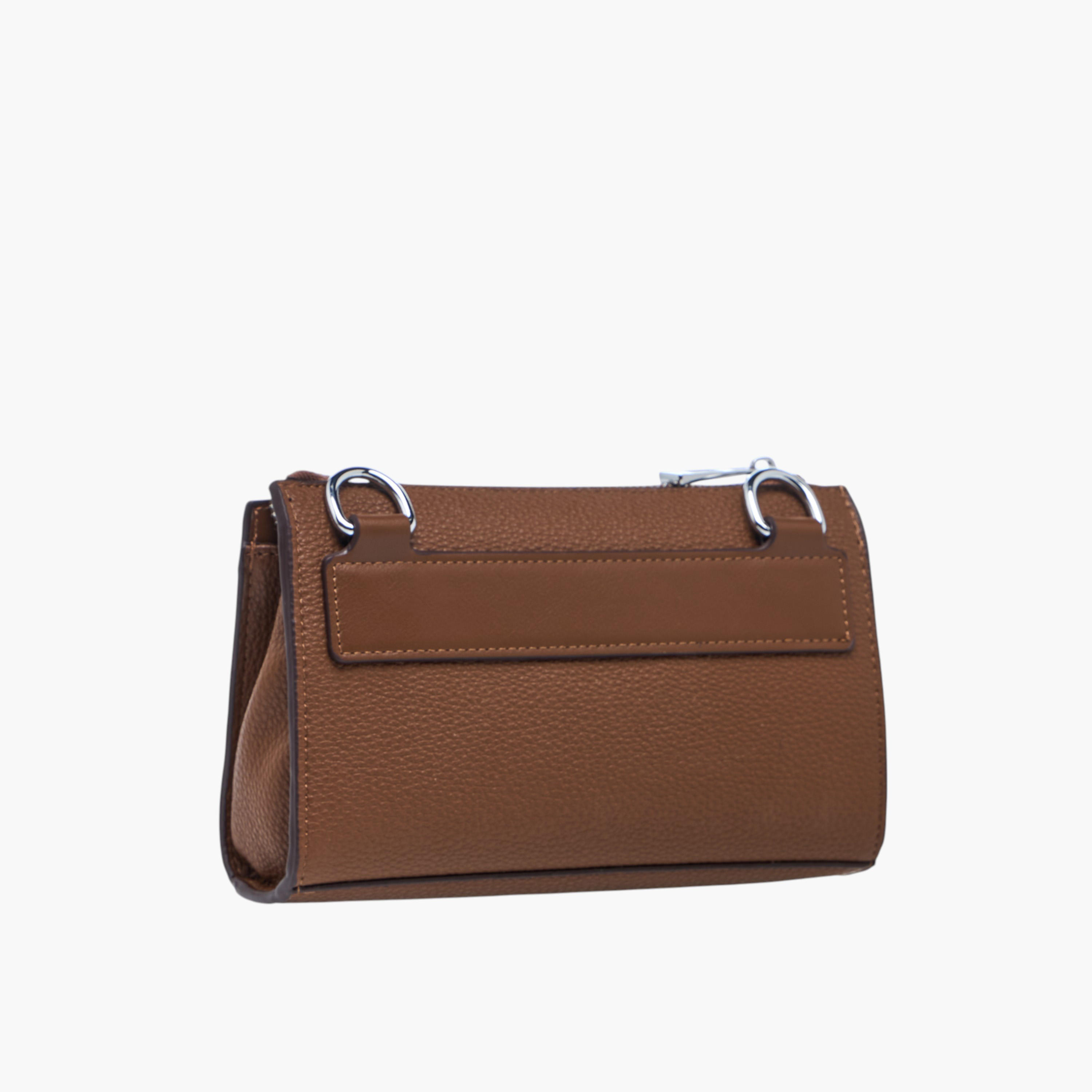 Duchini Solid Bag with Detachable Strap and Zip Closure-travel-accessories-image-4