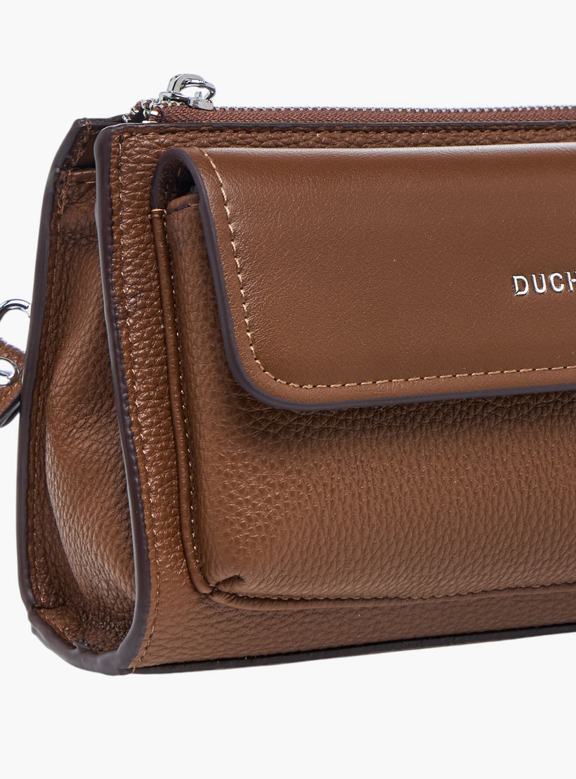 Duchini Solid Bag with Detachable Strap and Zip Closure-travel-accessories-image-5