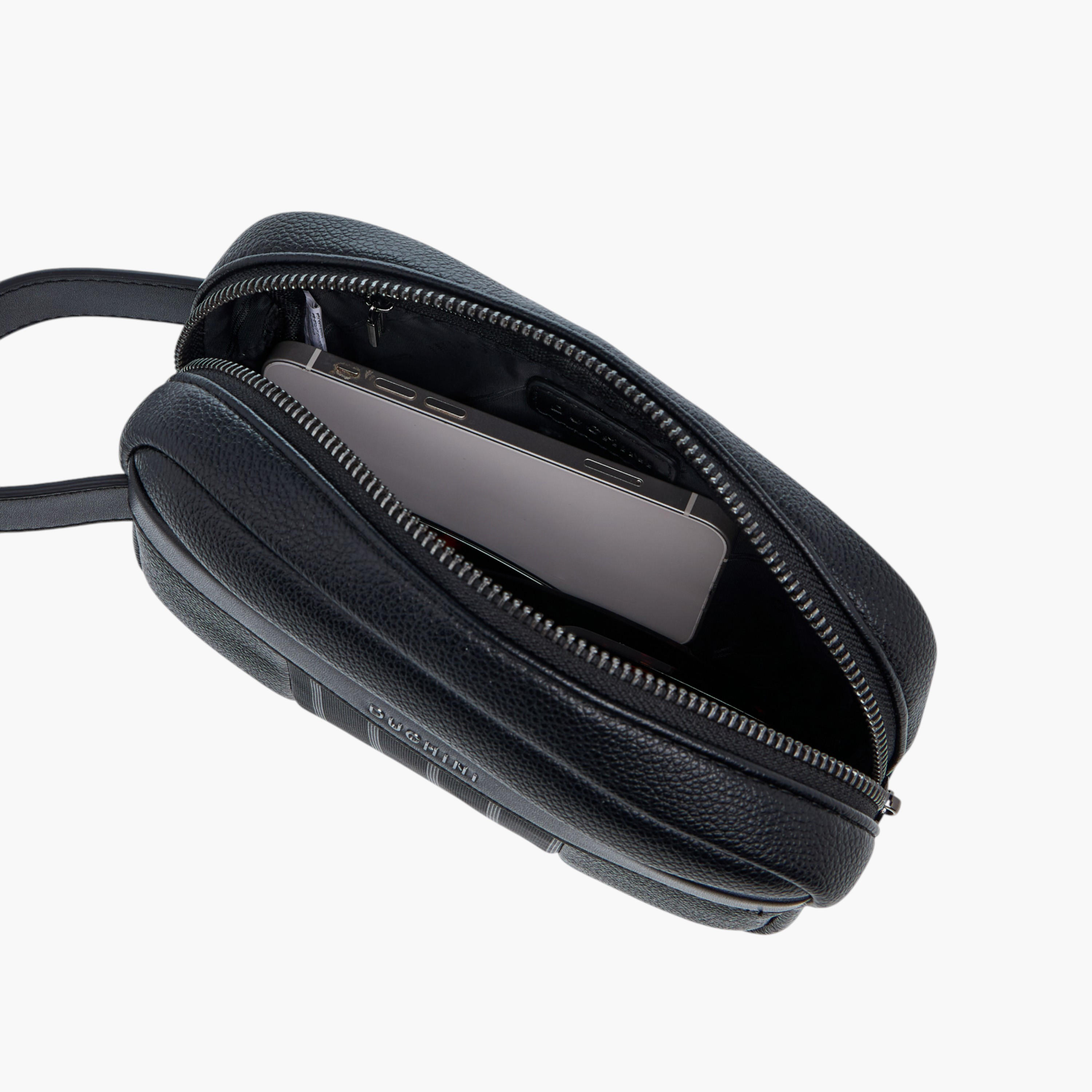 شنطة صغيرة بارزة الملمس بسحاب إغلاق من دوتشيني-men-bags-image-1