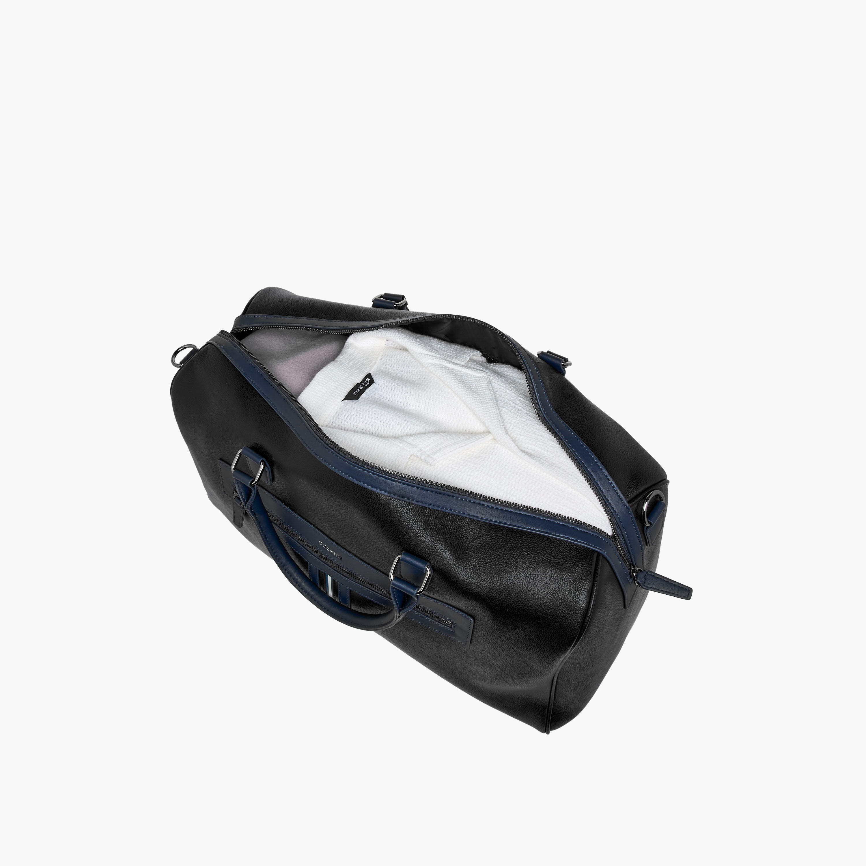 Duchini Solid Duffel Bag with Detachable Strap and Zip Closure-travel-luggagesandbags-dufflebags-image-7