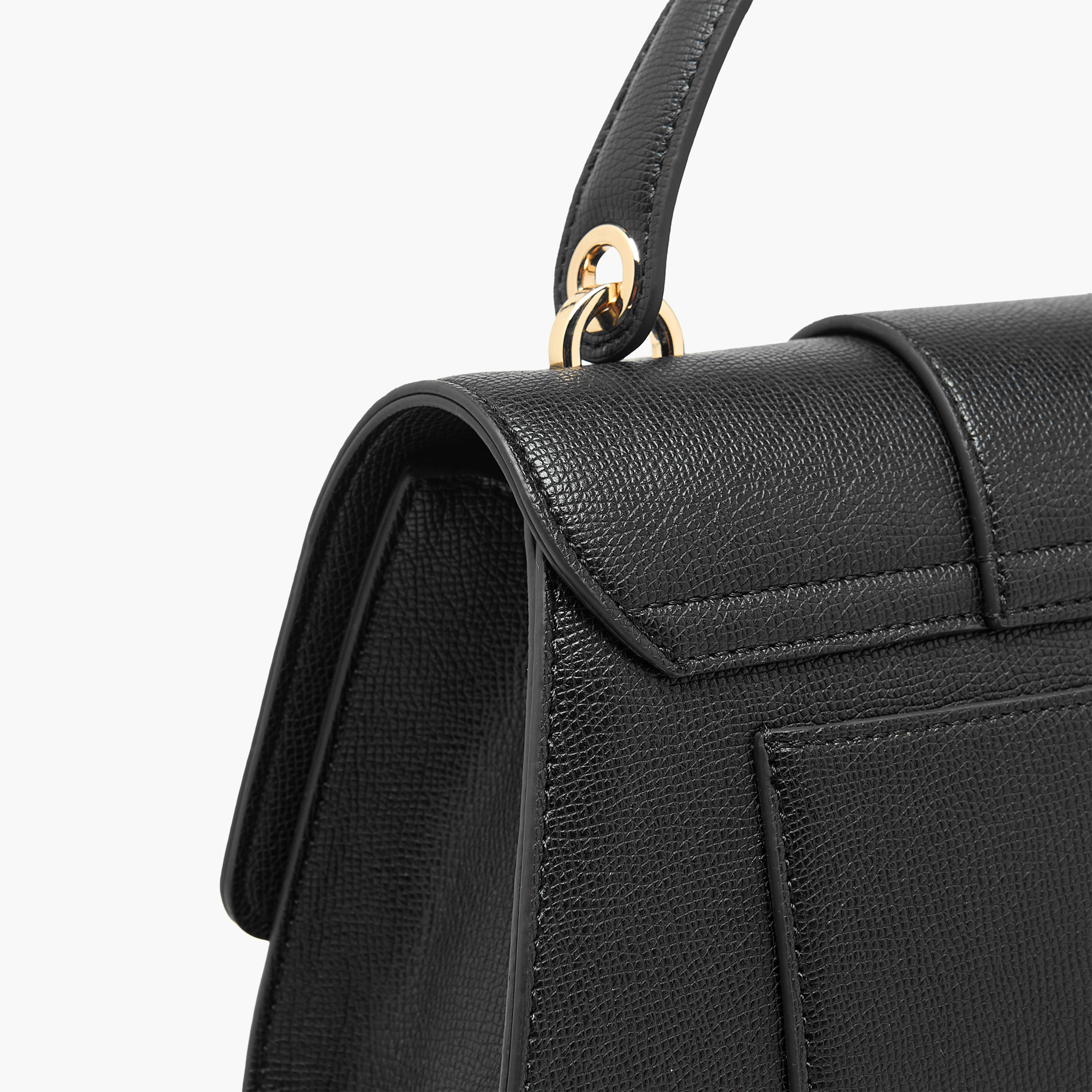 Le Confort Solid Satchel Bag with Detachable Strap and Button Closure-women-bagsandwallets-handbags-image-7