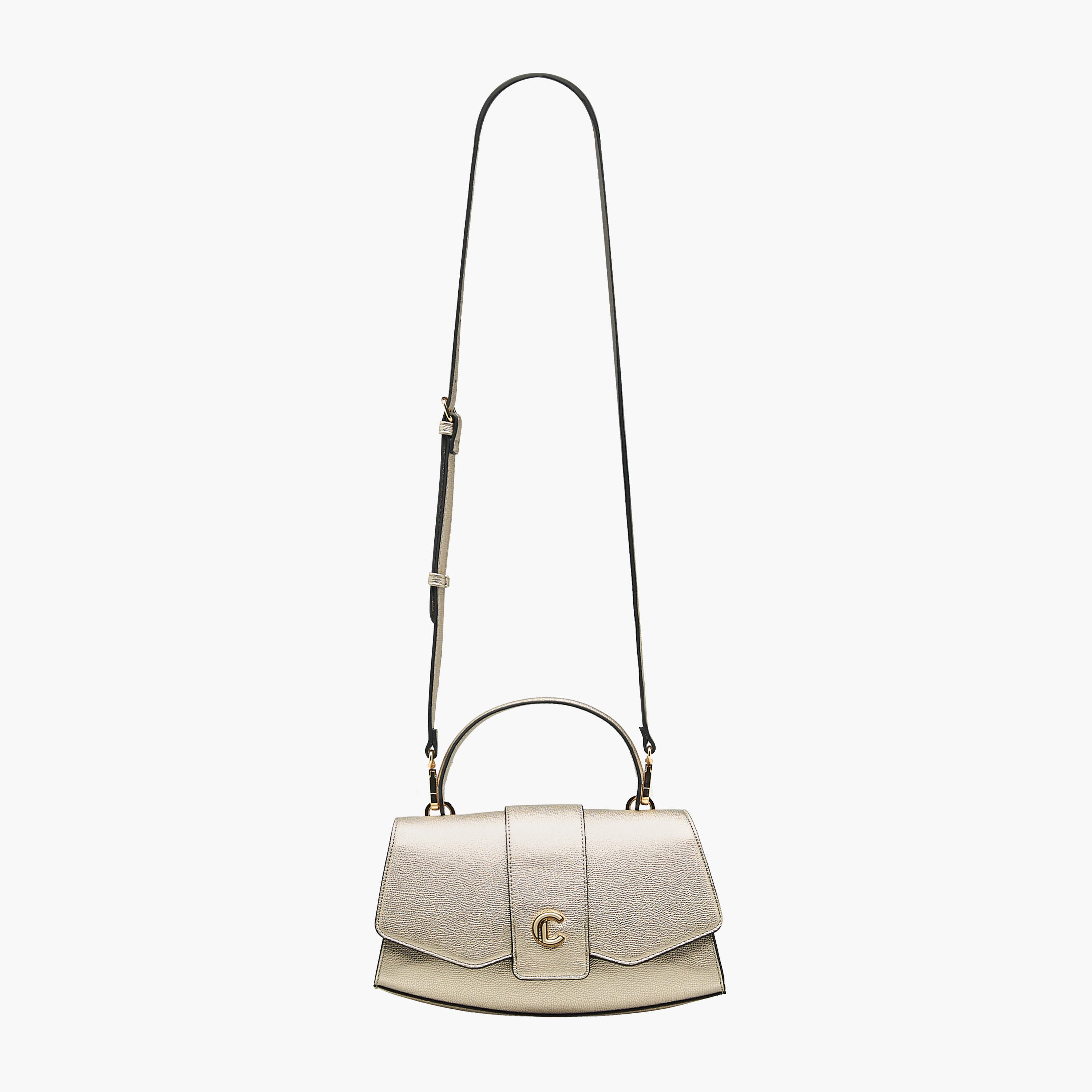 Le Confort Solid Satchel Bag with Detachable Strap and Button Closure-women-bagsandwallets-handbags-image-3