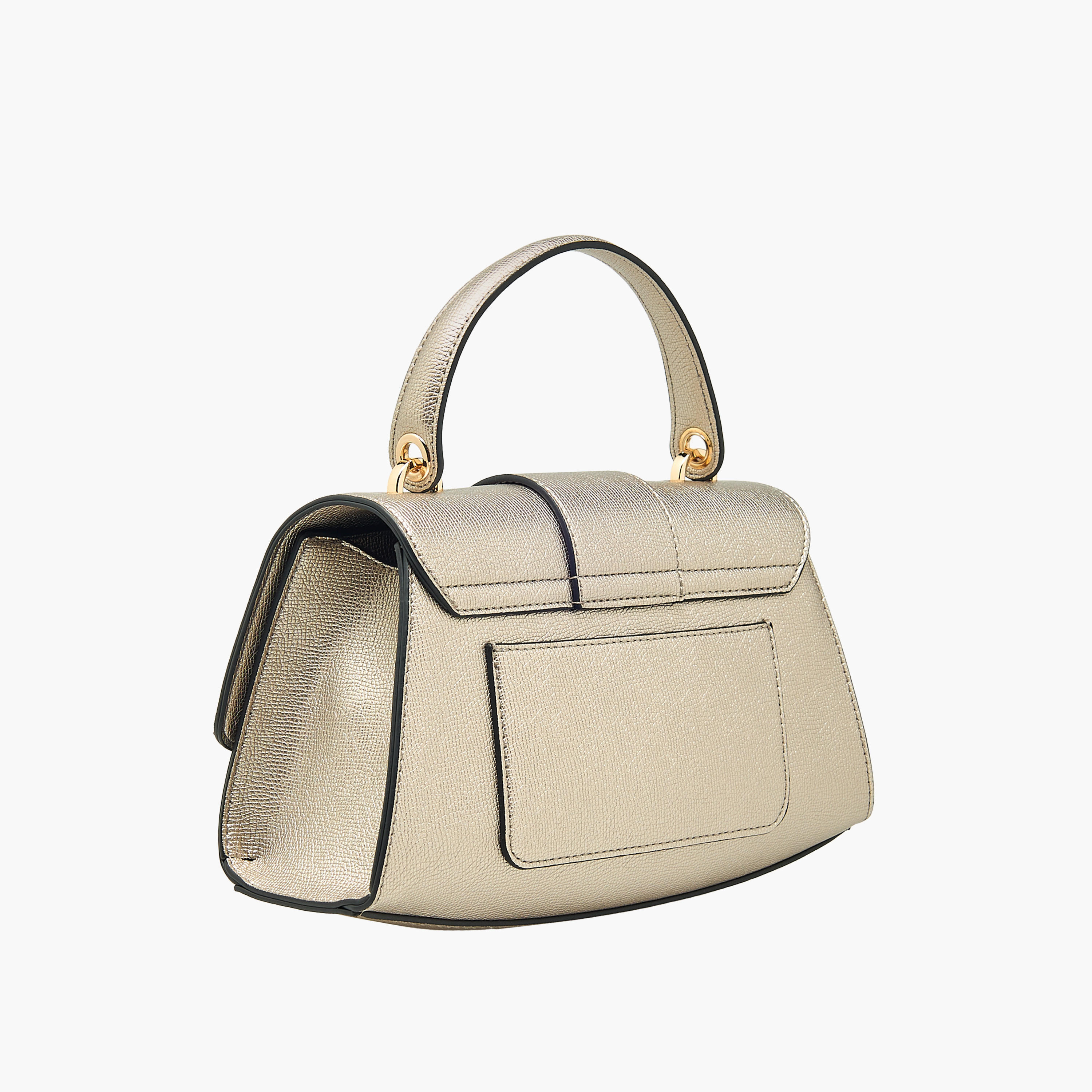 Le Confort Solid Satchel Bag with Detachable Strap and Button Closure-women-bagsandwallets-handbags-image-4