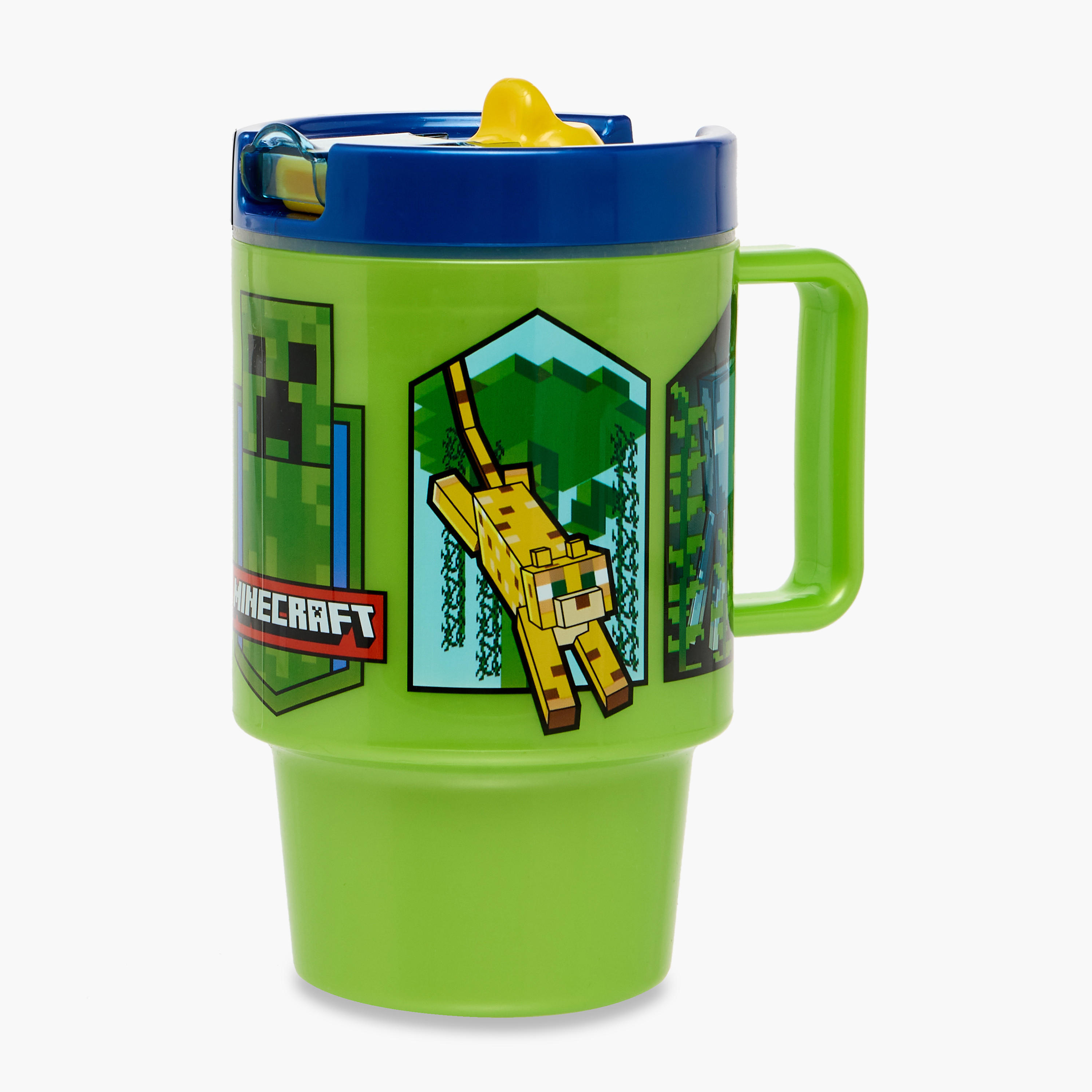 Minecraft Water Bottle with Lid - 530 ml-household-dining-teaandcoffee-travelmugsandsippers-image-1