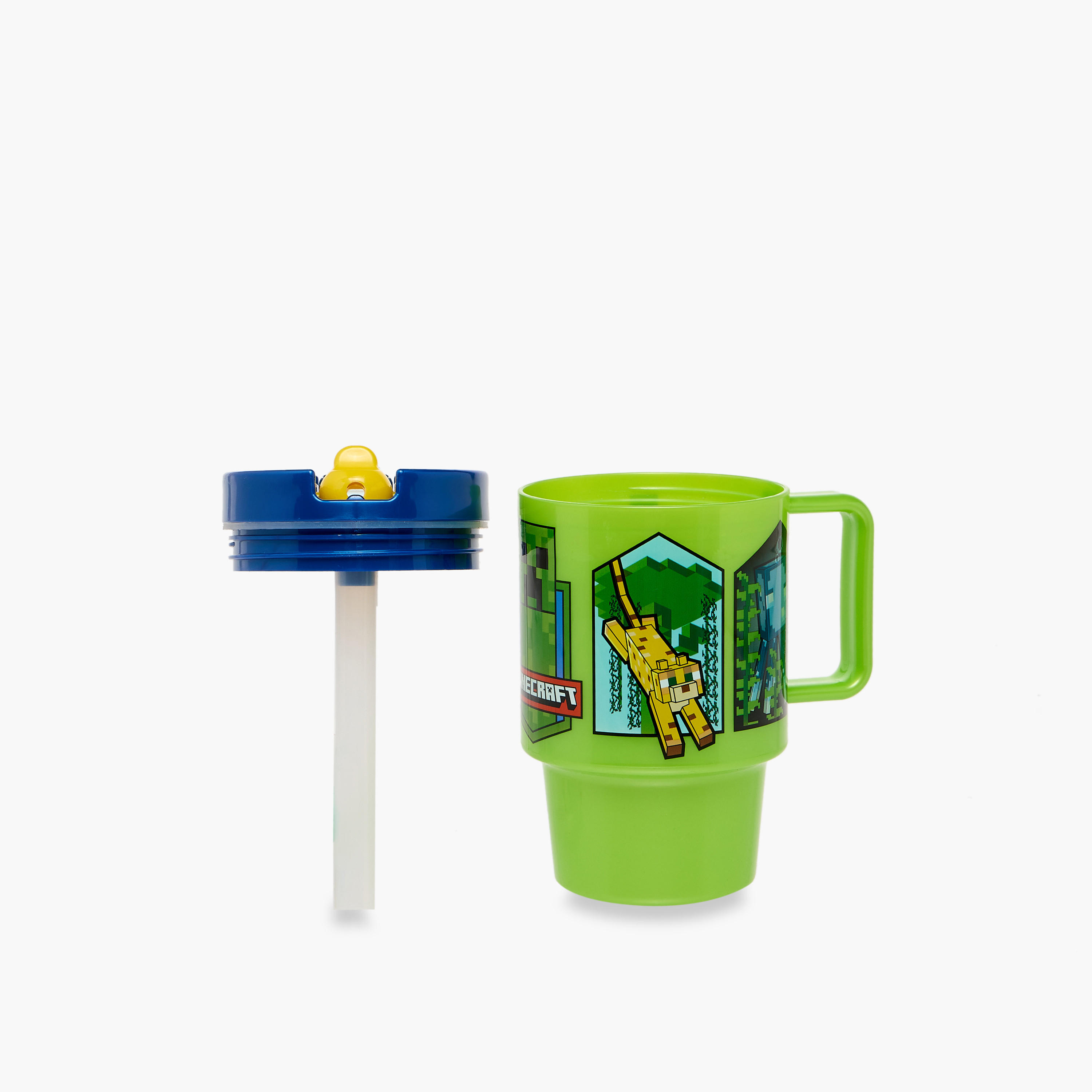 Minecraft Water Bottle with Lid - 530 ml-household-dining-teaandcoffee-travelmugsandsippers-image-2