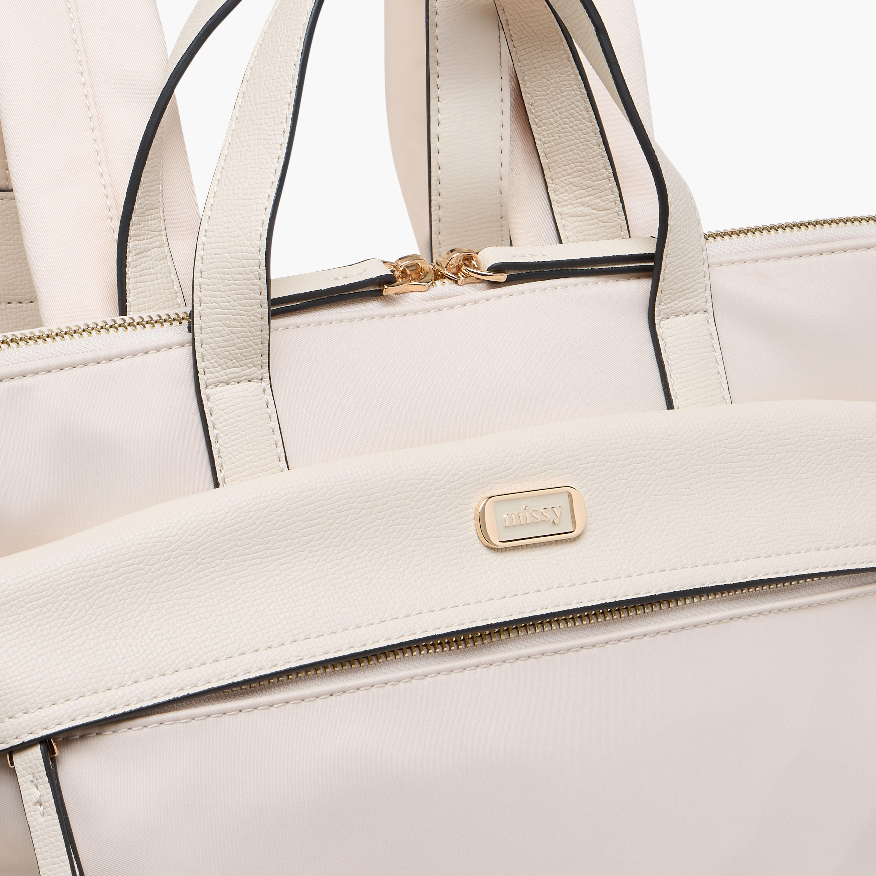 Missy Solid Backpack with Adjustable Straps and Zip Closure - 32x13x34 cm-women-bagsandwallets-backpacks-image-4