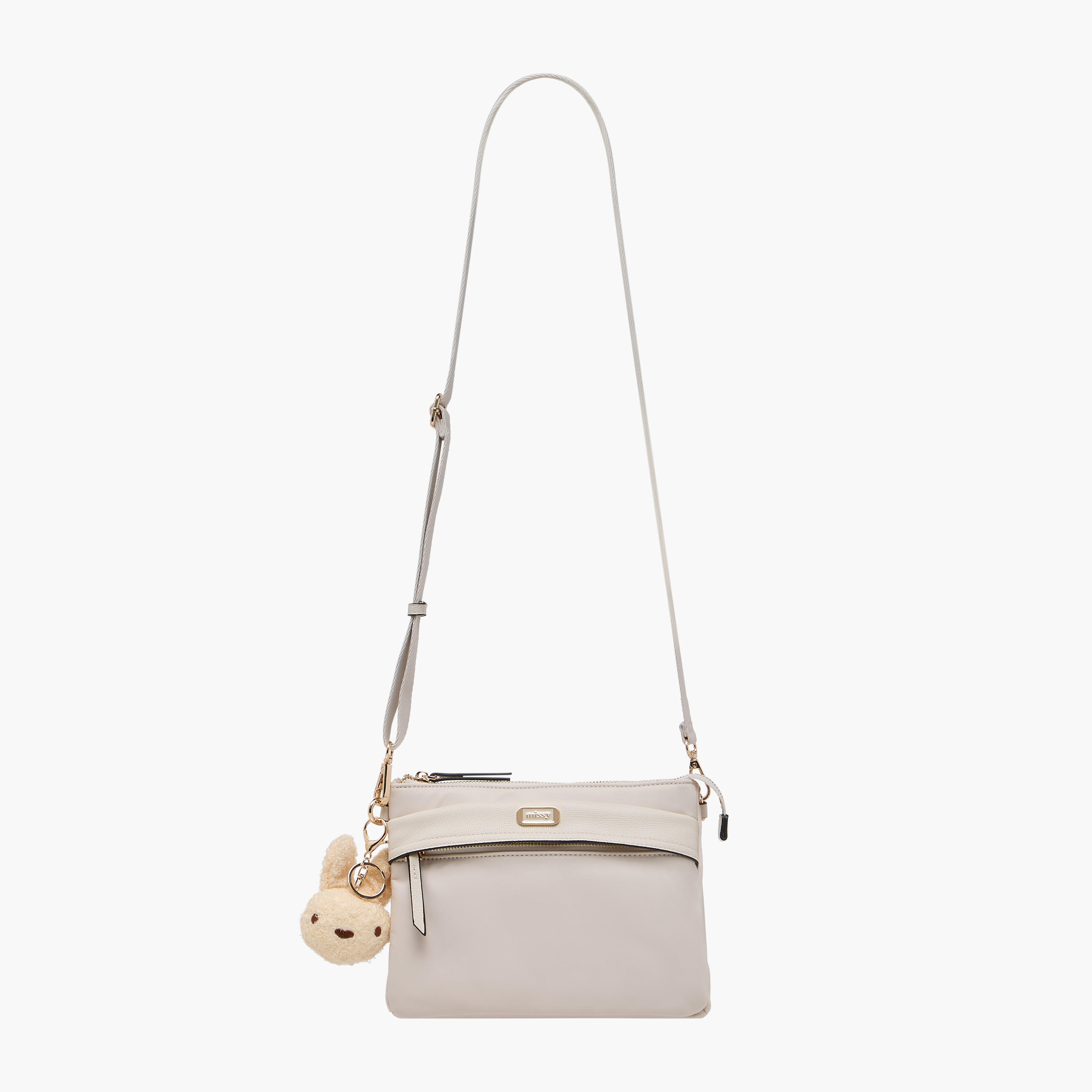 شنطة كروس بودي سادة بحزام قابل للفصل وسحاب إغلاق من ميسي-women-bagsandwallets-handbags-image-2