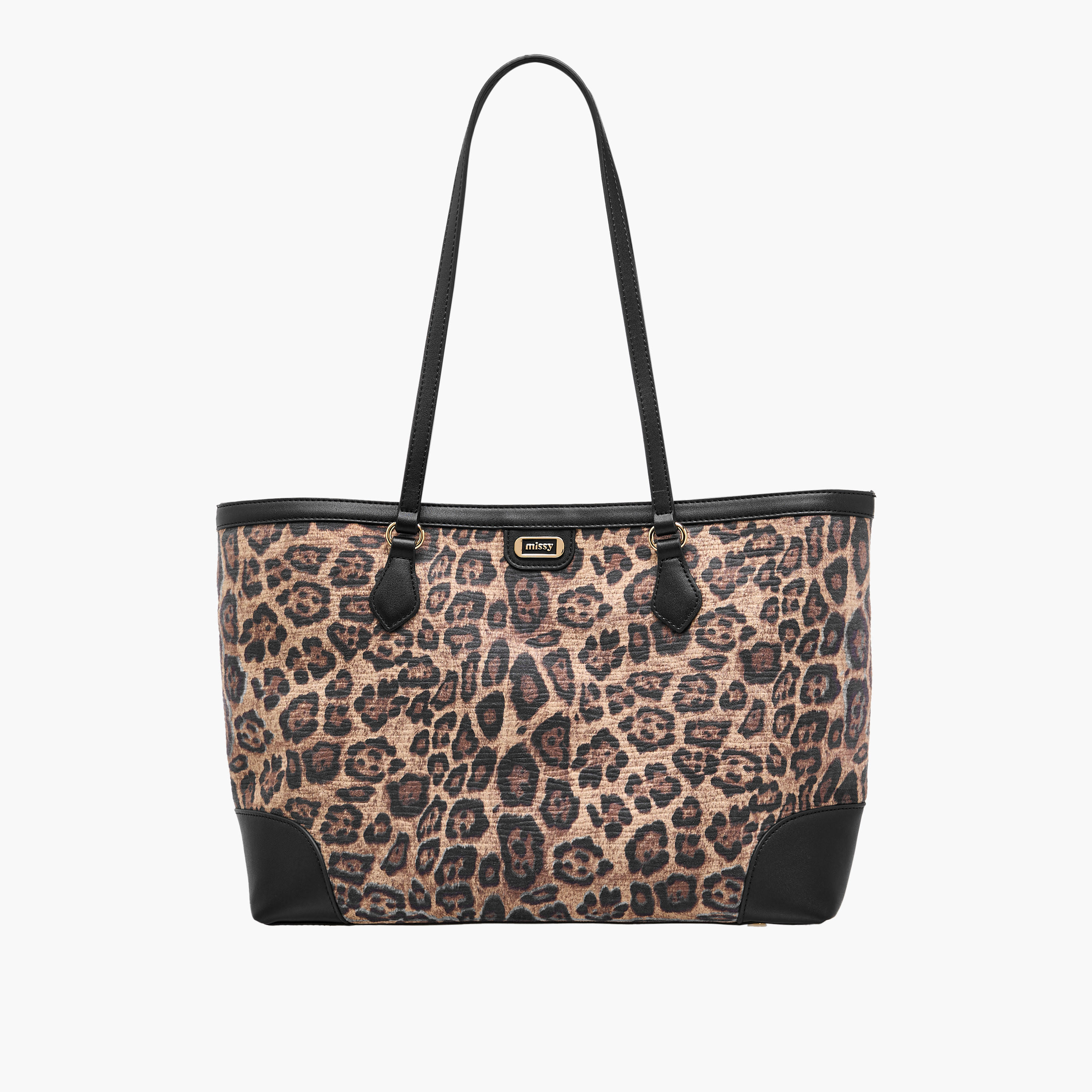 Missy Animal Print Tote Bag with Double Handle-women-bagsandwallets-handbags-image-1