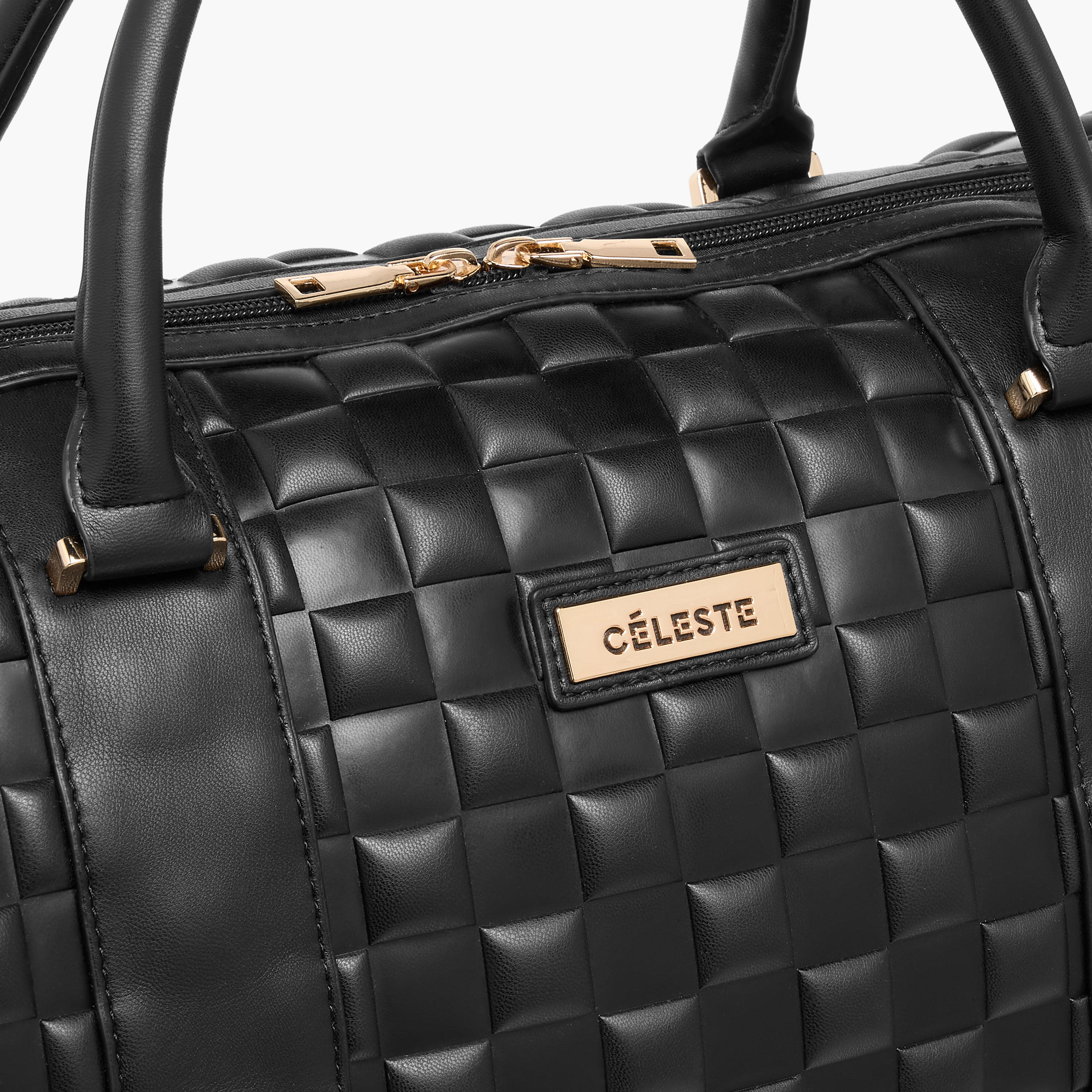 Celeste Textured Duffel Bag with Detachable Strap-travel-luggagesandbags-dufflebags-image-5