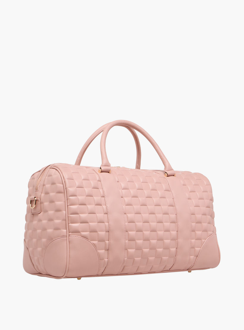 شنطة دافل بارزة الملمس بحزام قابل للفصل من سيليست-travel-luggagesandbags-dufflebags-image-4