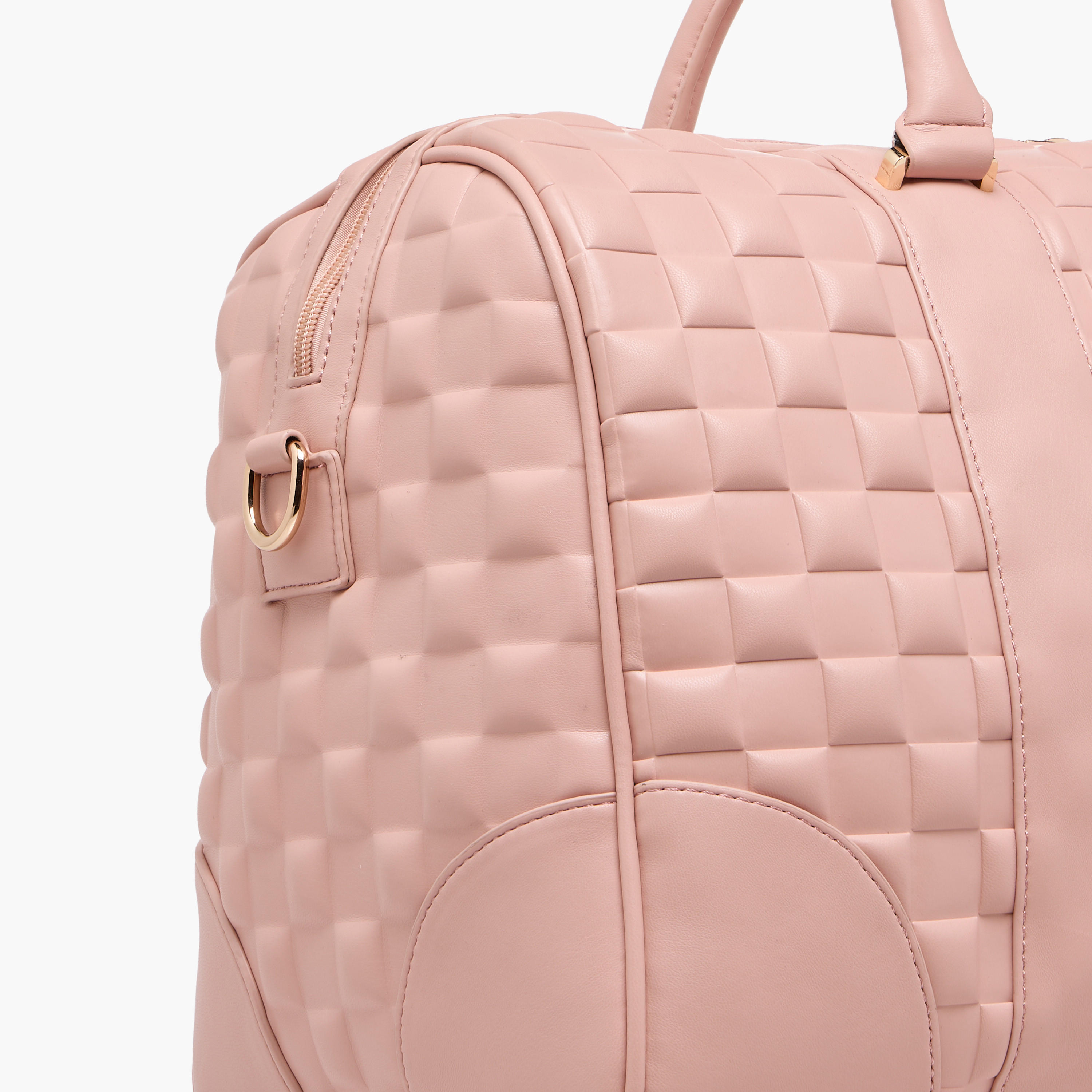 Celeste Textured Duffel Bag with Detachable Strap-travel-luggagesandbags-dufflebags-image-6