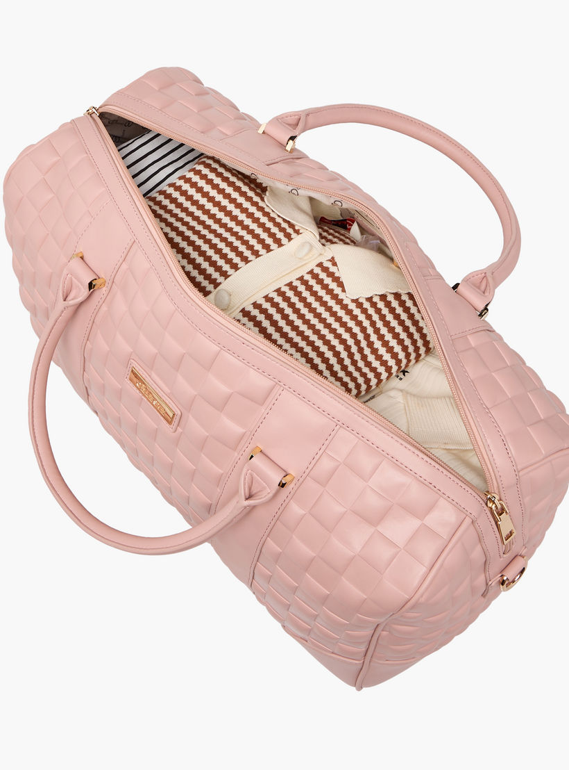 شنطة دافل بارزة الملمس بحزام قابل للفصل من سيليست-travel-luggagesandbags-dufflebags-image-8