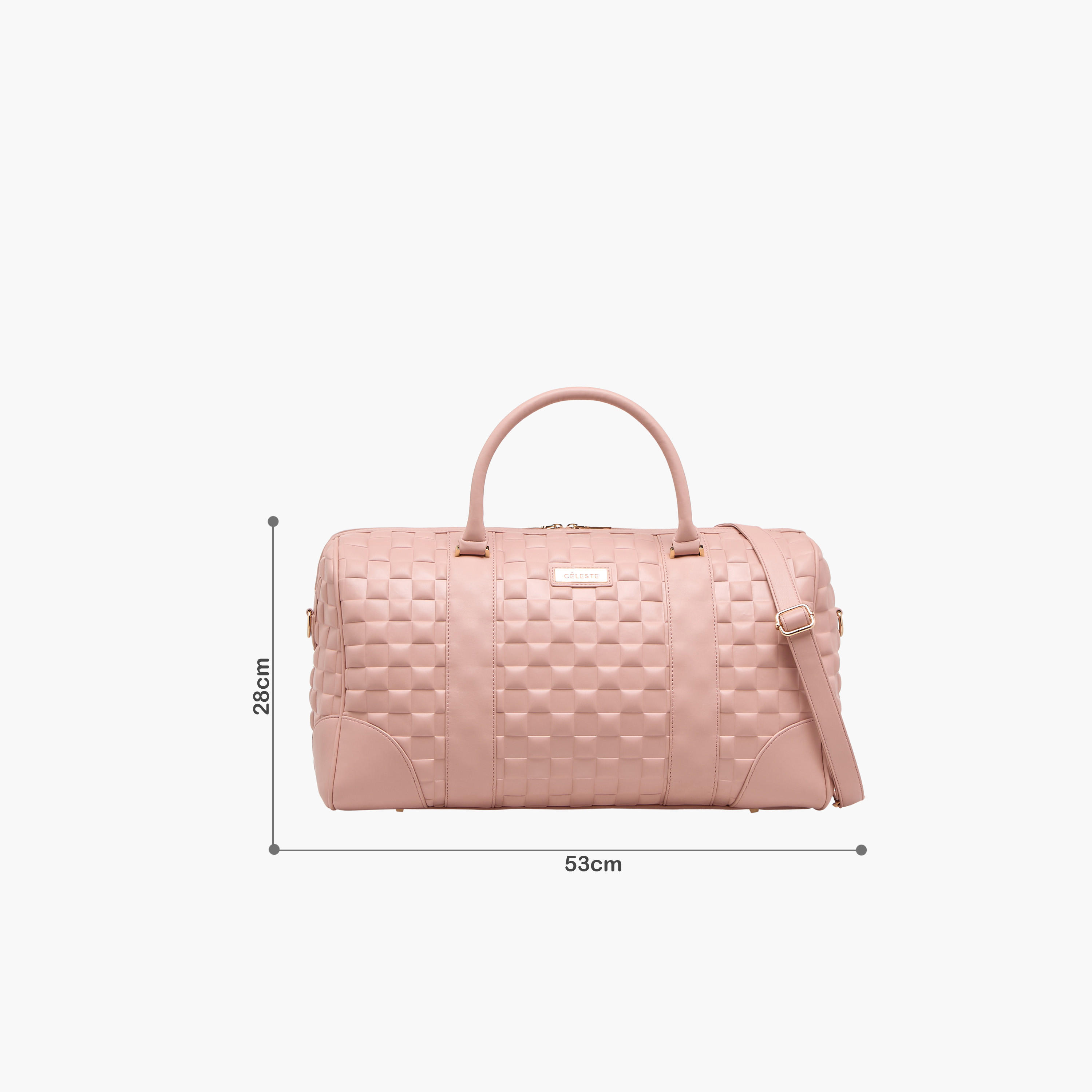 شنطة دافل بارزة الملمس بحزام قابل للفصل من سيليست-travel-luggagesandbags-dufflebags-image-2