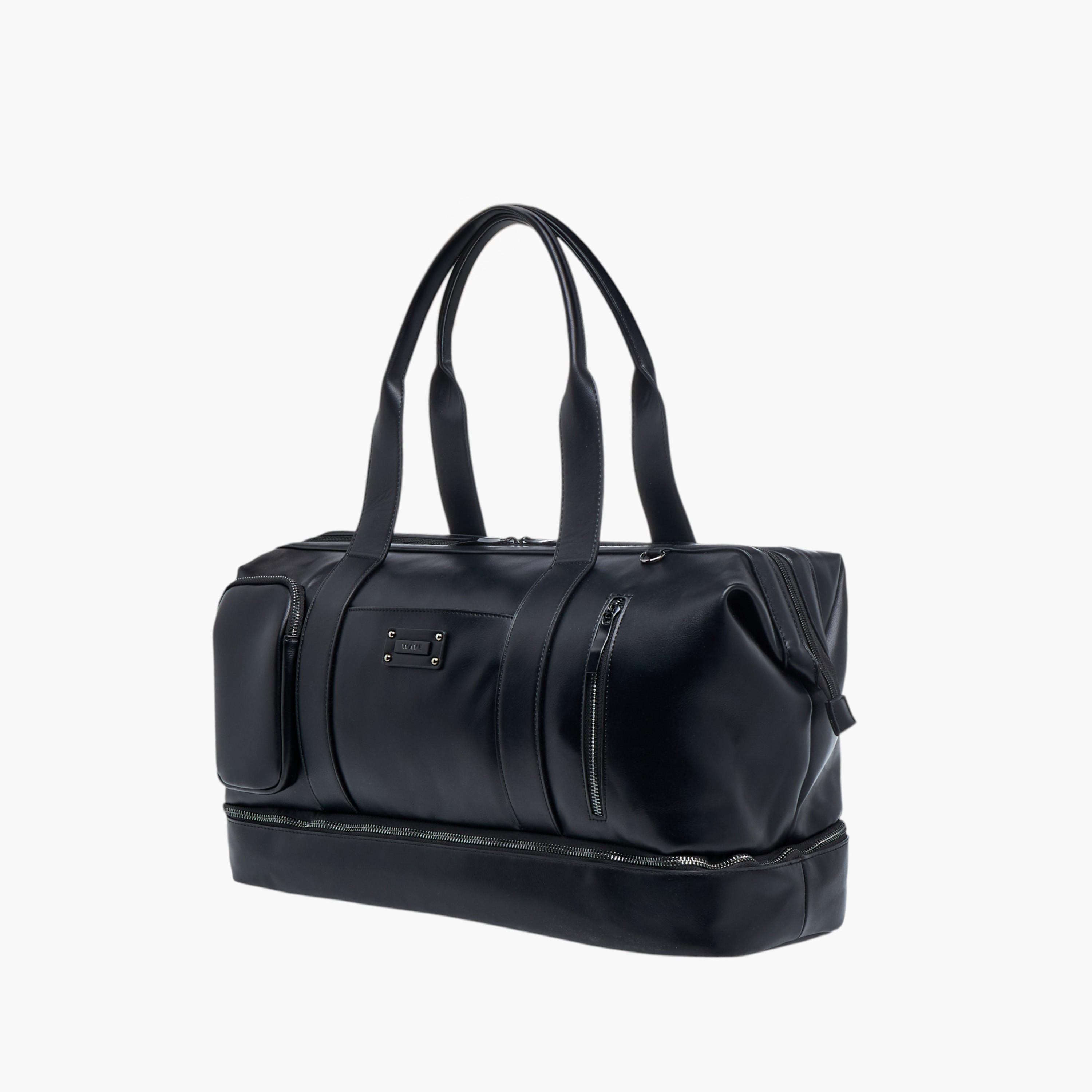 شنطة دافل سادة بسحاب إغلاق من ويف-travel-luggagesandbags-dufflebags-image-3
