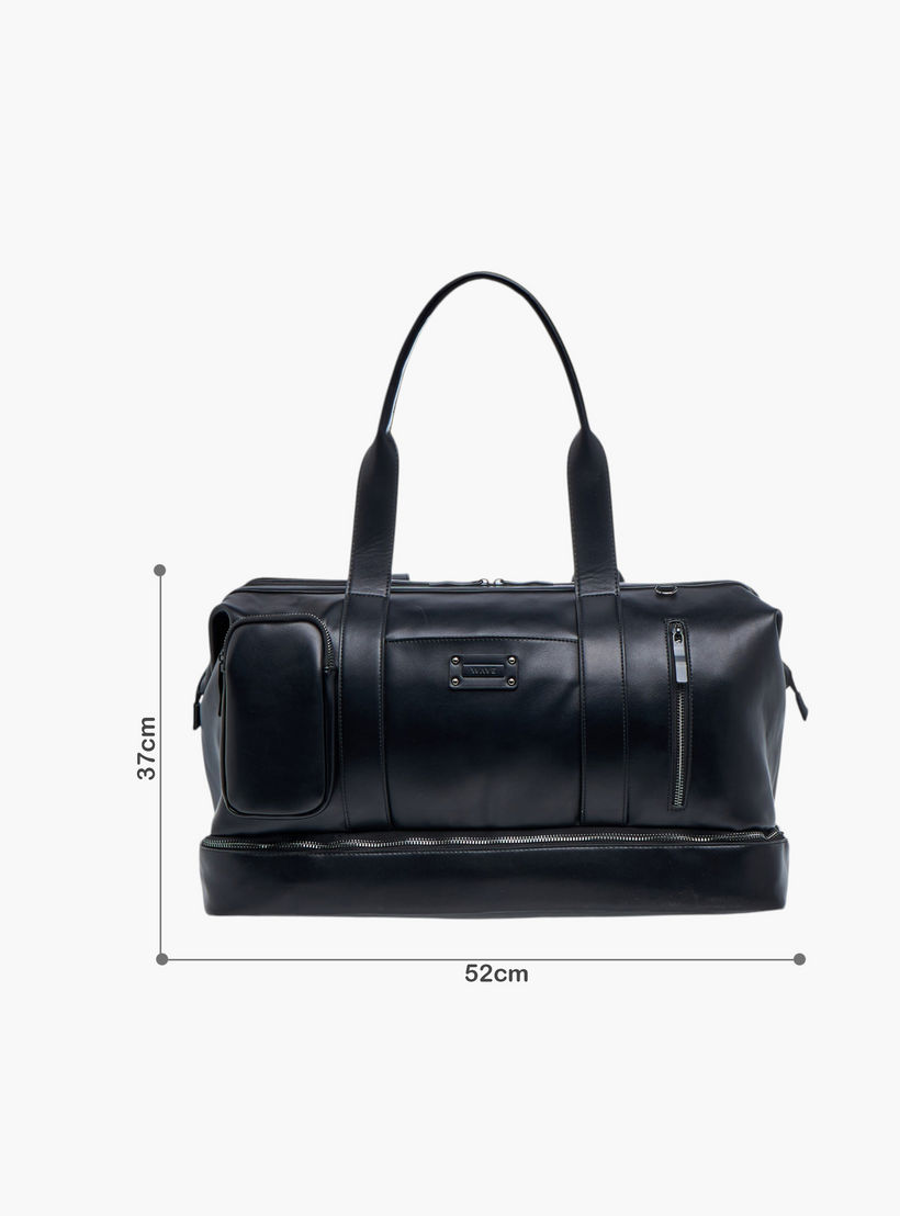 WAVE Solid Duffle Bag with Zip Closure-travel-luggagesandbags-dufflebags-image-2