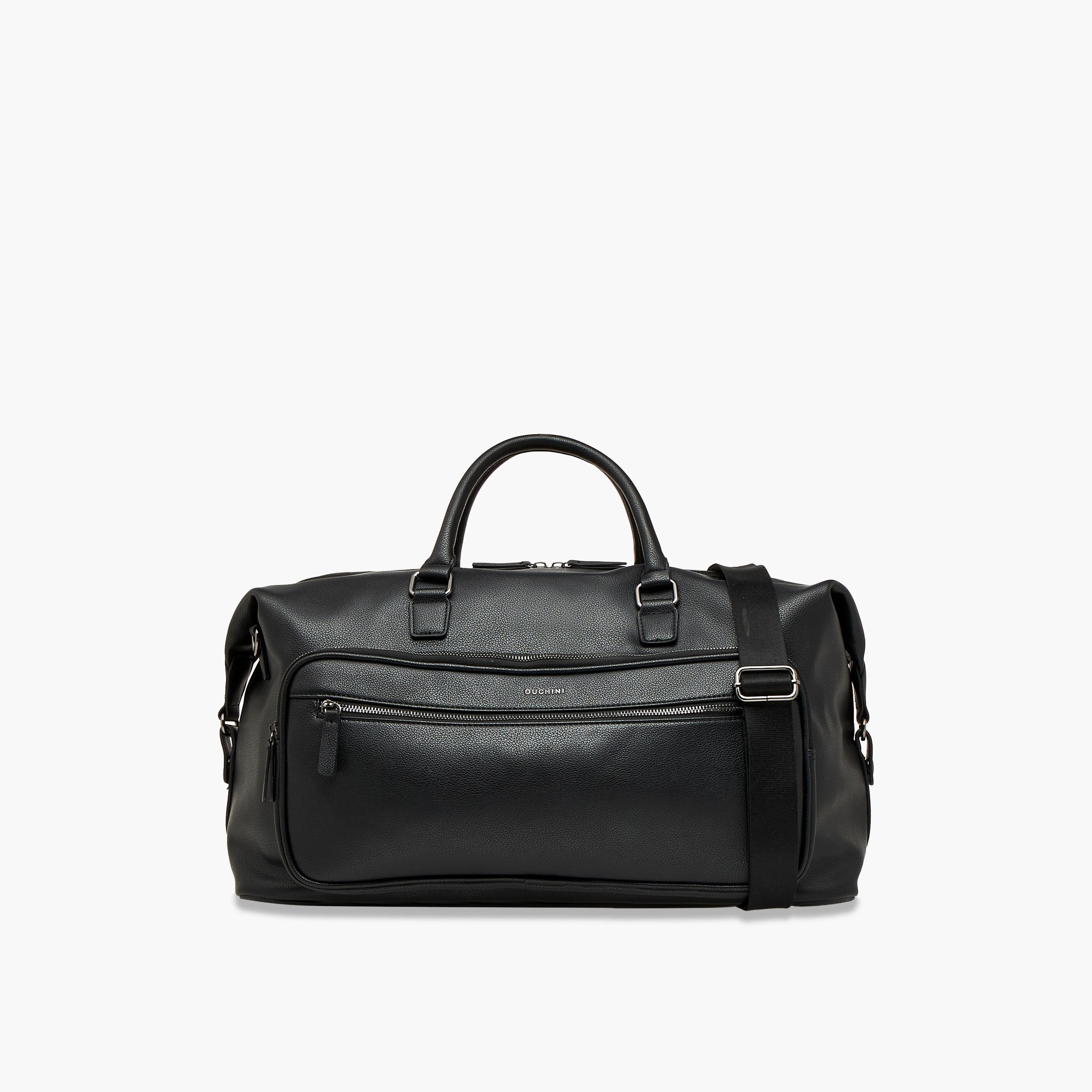 Duchini Textured Duffel Bag with Detachable Strap and Double Handle-travel-luggagesandbags-dufflebags-image-1