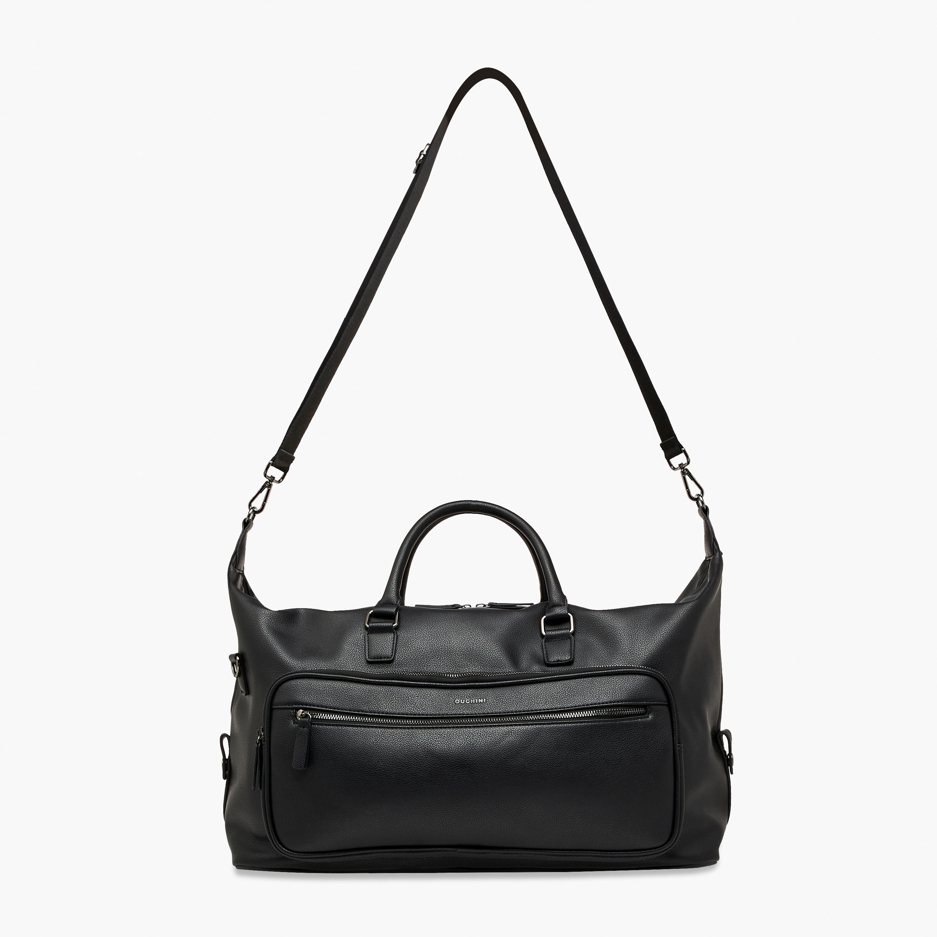 Duchini Textured Duffel Bag with Detachable Strap and Double Handle-travel-luggagesandbags-dufflebags-image-3