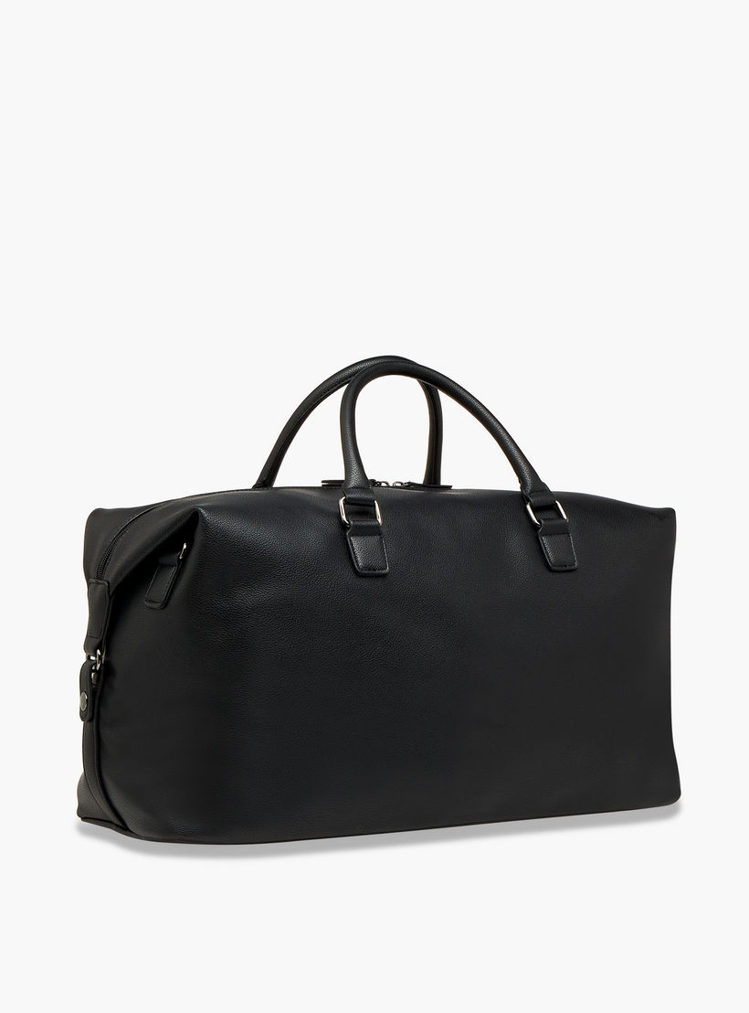 Duchini Textured Duffel Bag with Detachable Strap and Double Handle-travel-luggagesandbags-dufflebags-image-4