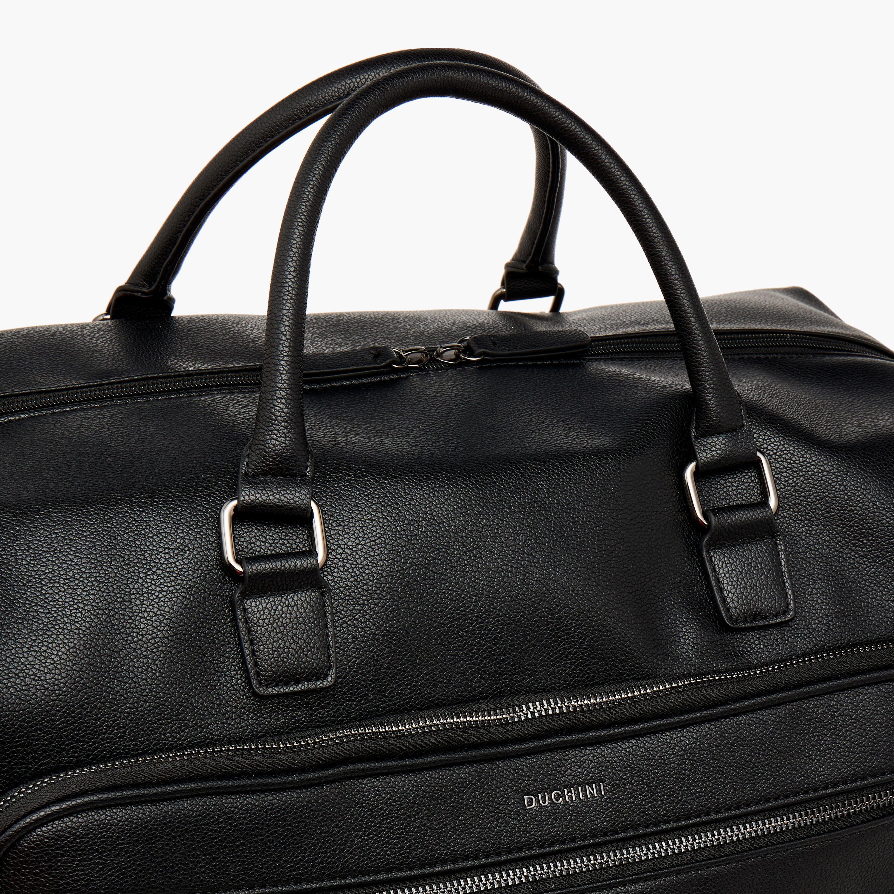 Duchini Textured Duffel Bag with Detachable Strap and Double Handle-travel-luggagesandbags-dufflebags-image-6