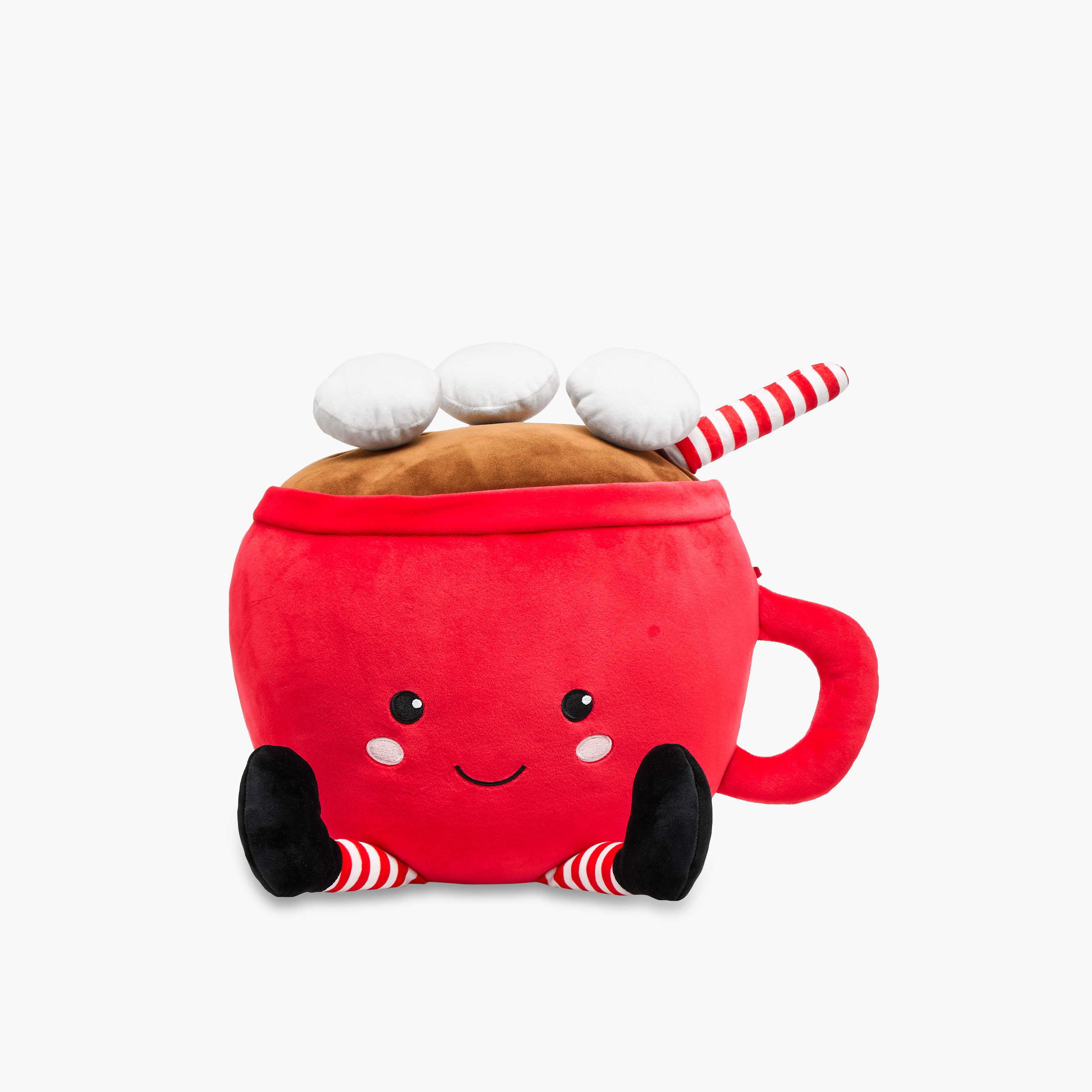 Hot Chocolate Plush Cushion - 35x31 cms-household-cushionsandthrows-filledcushions-decorativecushions-image-1