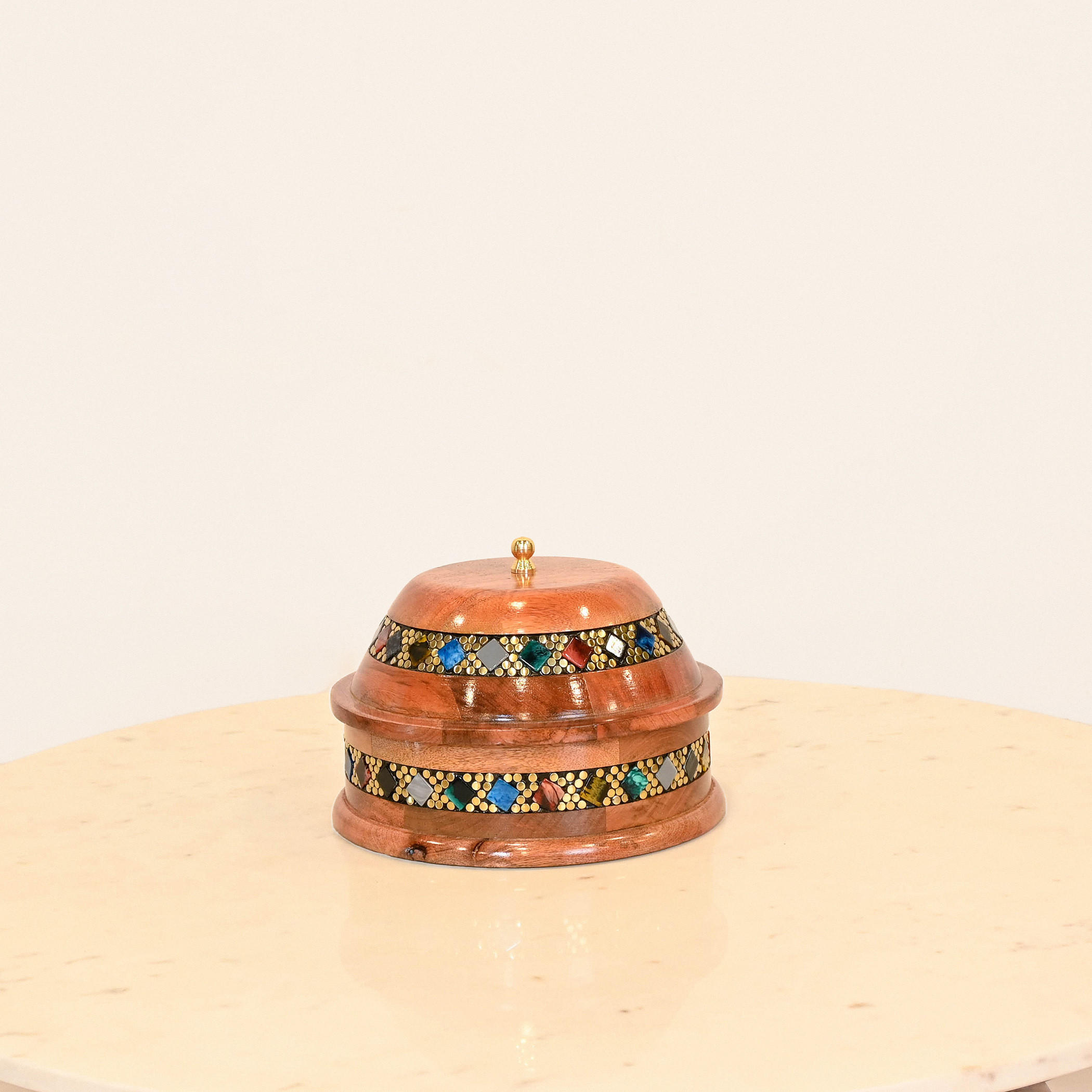 Crafted by Lifestyle Embellished Wooden Decorative Box - 27 cms-household-decor-boxesandtrays-image-1