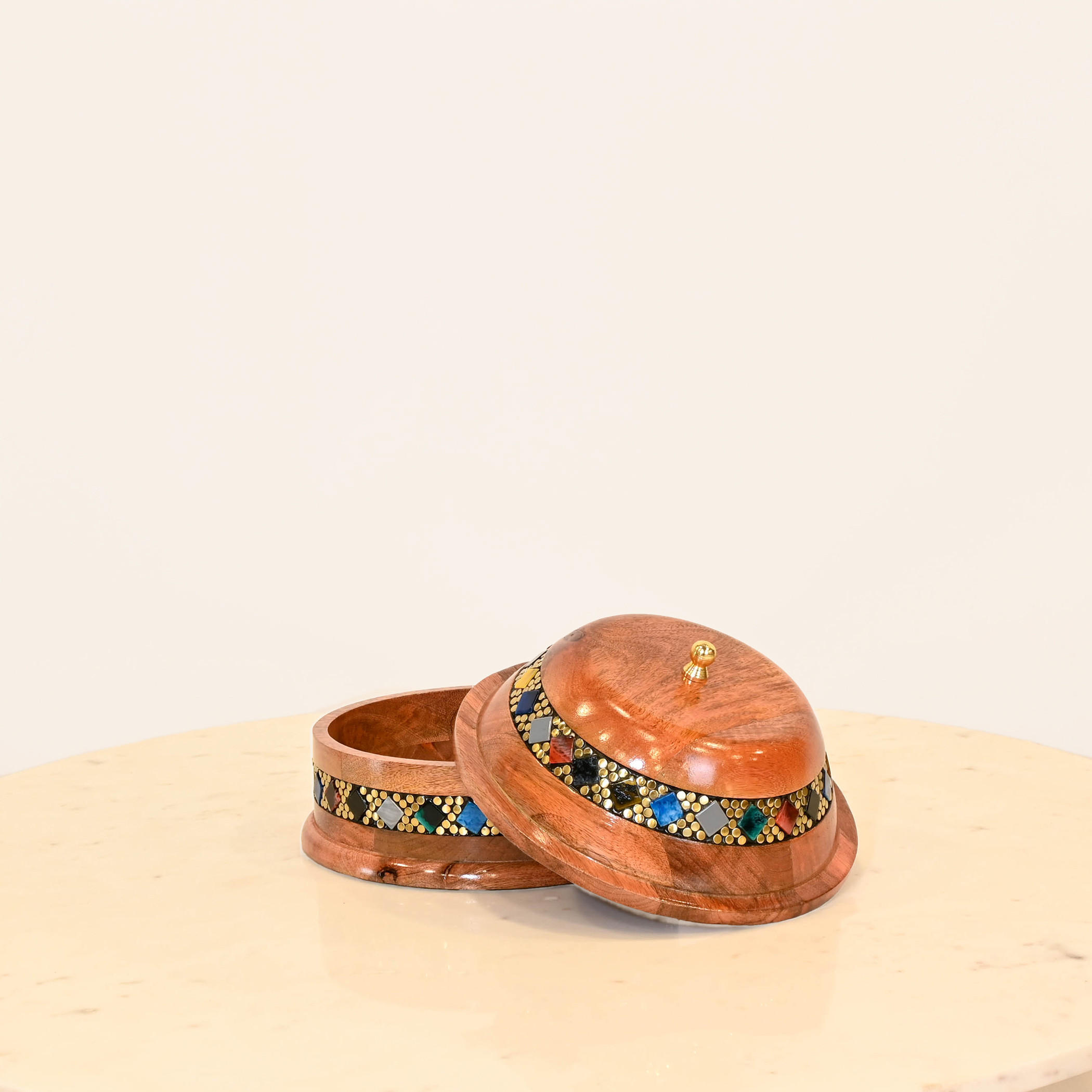 Crafted by Lifestyle Embellished Wooden Decorative Box - 27 cms-household-decor-boxesandtrays-image-2