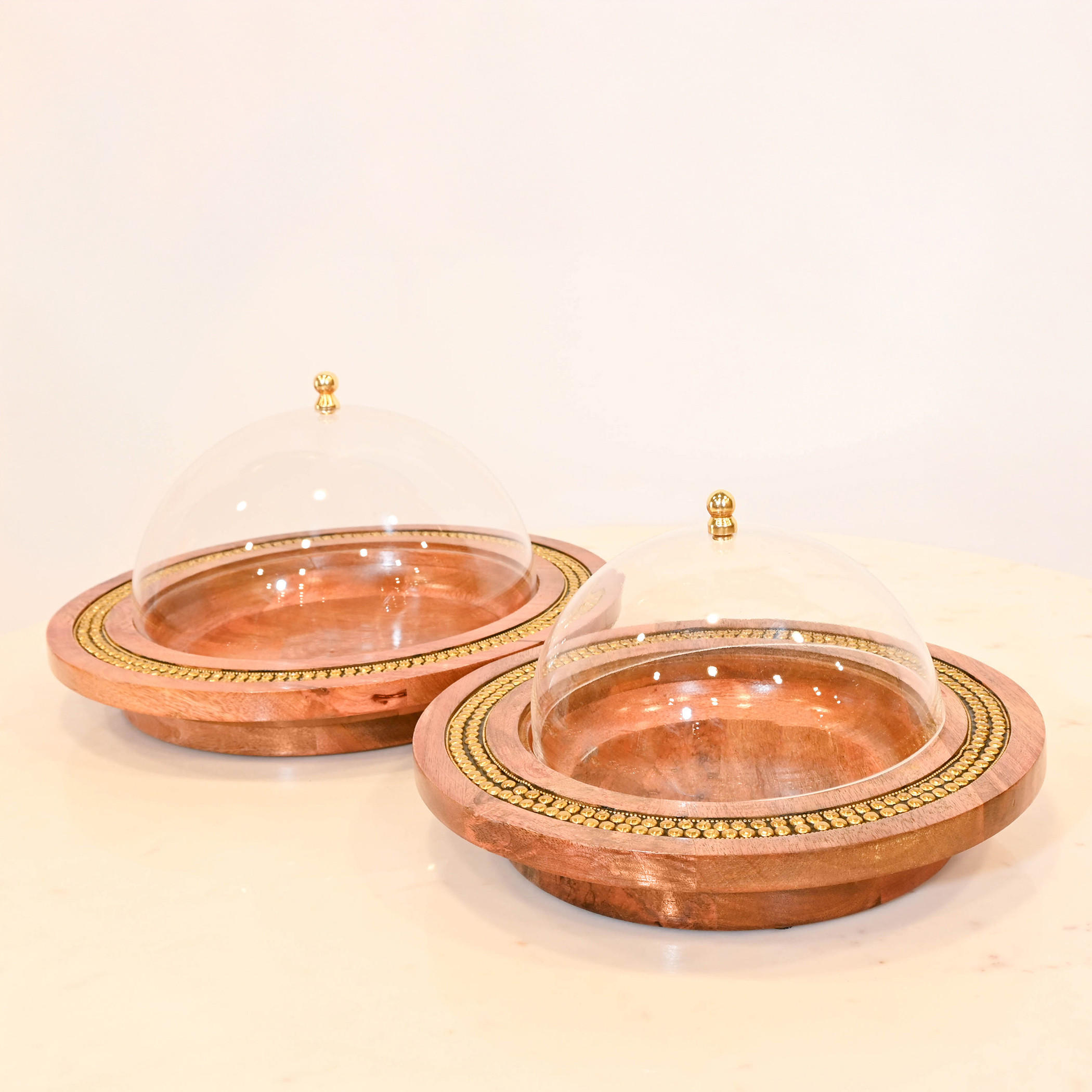 Crafted by Lifestyle Wooden Decorative Tray with Cover - 30 cms-household-decor-boxesandtrays-image-4