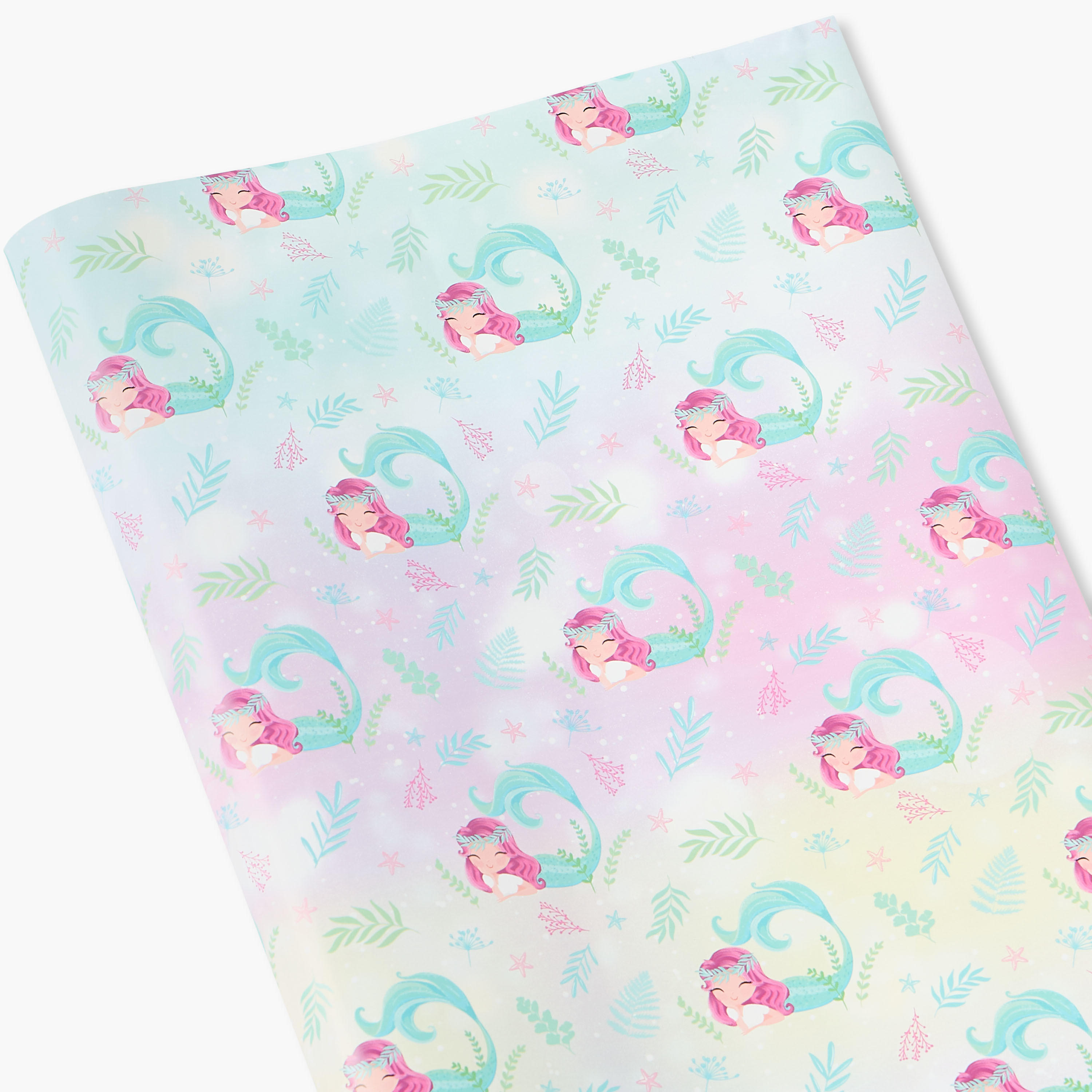GLOO Mermaid Print Paper Gift Wrap - 70x300 cms-household-decor-decorativeobjectsandsculptures-image-3